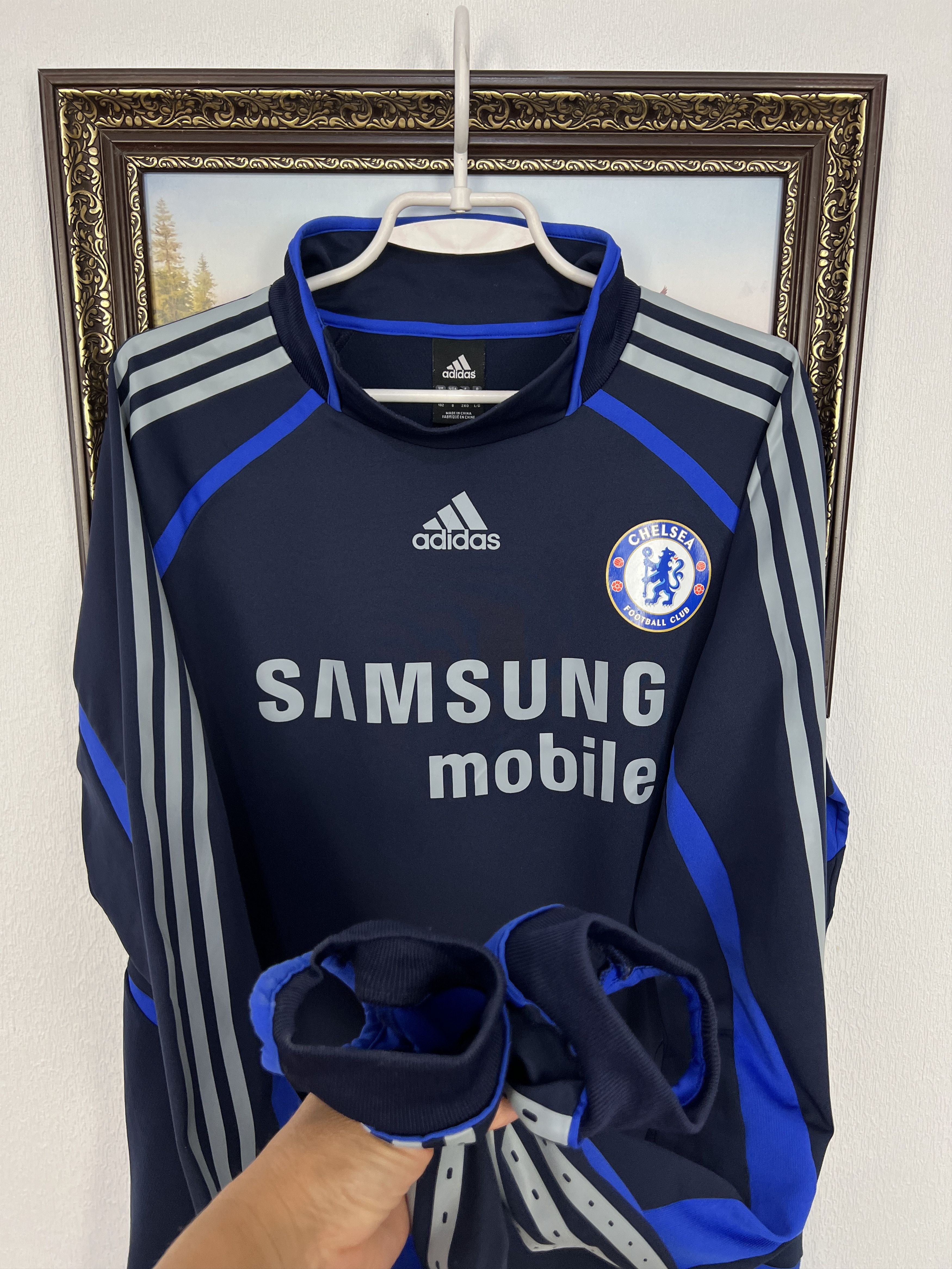 Adidas Vintage Adidas Chelsea Football Train Sweatshirt Soccer Size US L / EU 52-54 / 3 - 7 Thumbnail