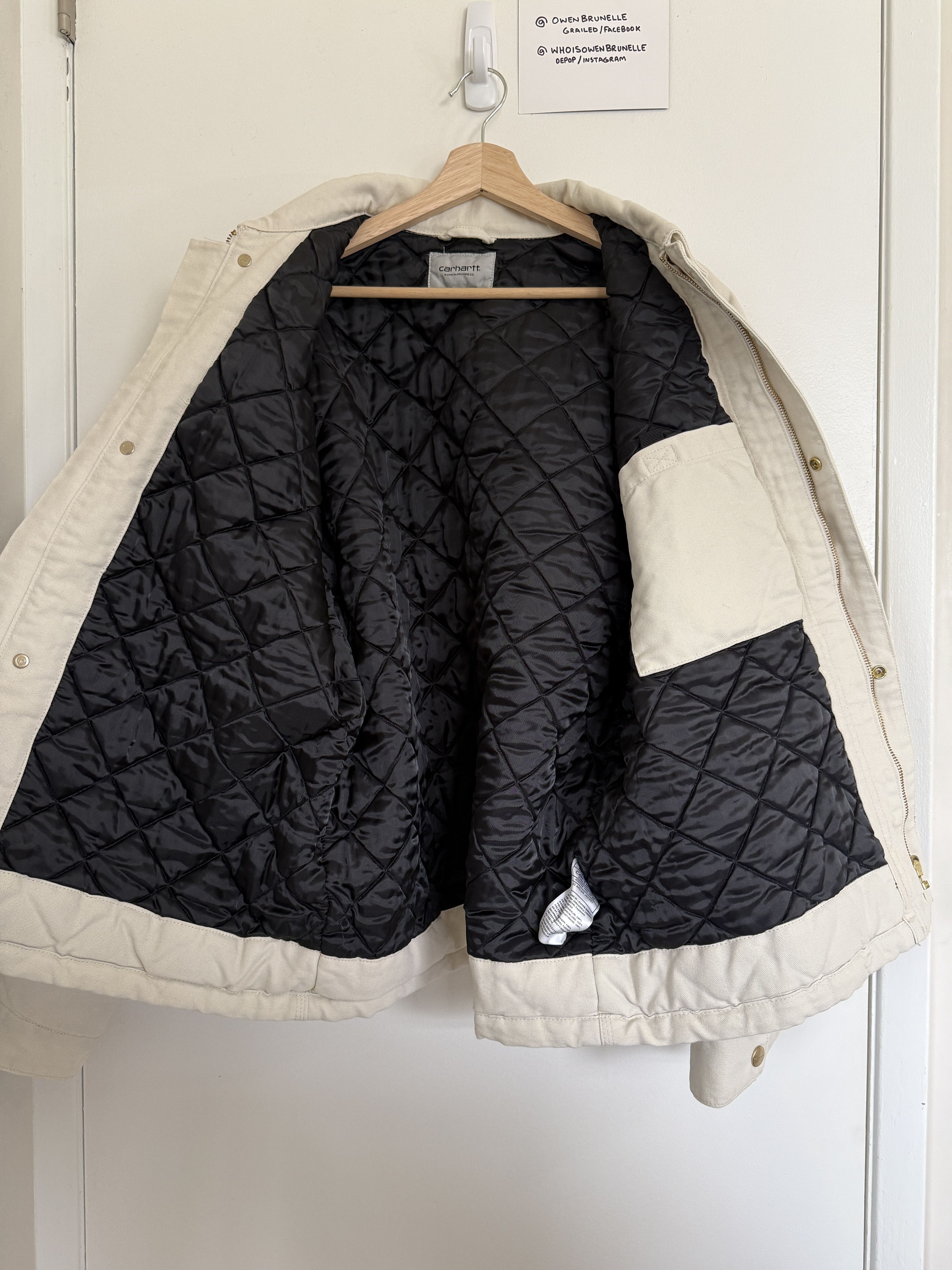 Carhartt Wip Carhartt WIP OG Arcan Jacket Salt Off-White Large NWT Size US L / EU 52-54 / 3 - 2 Thumbnail