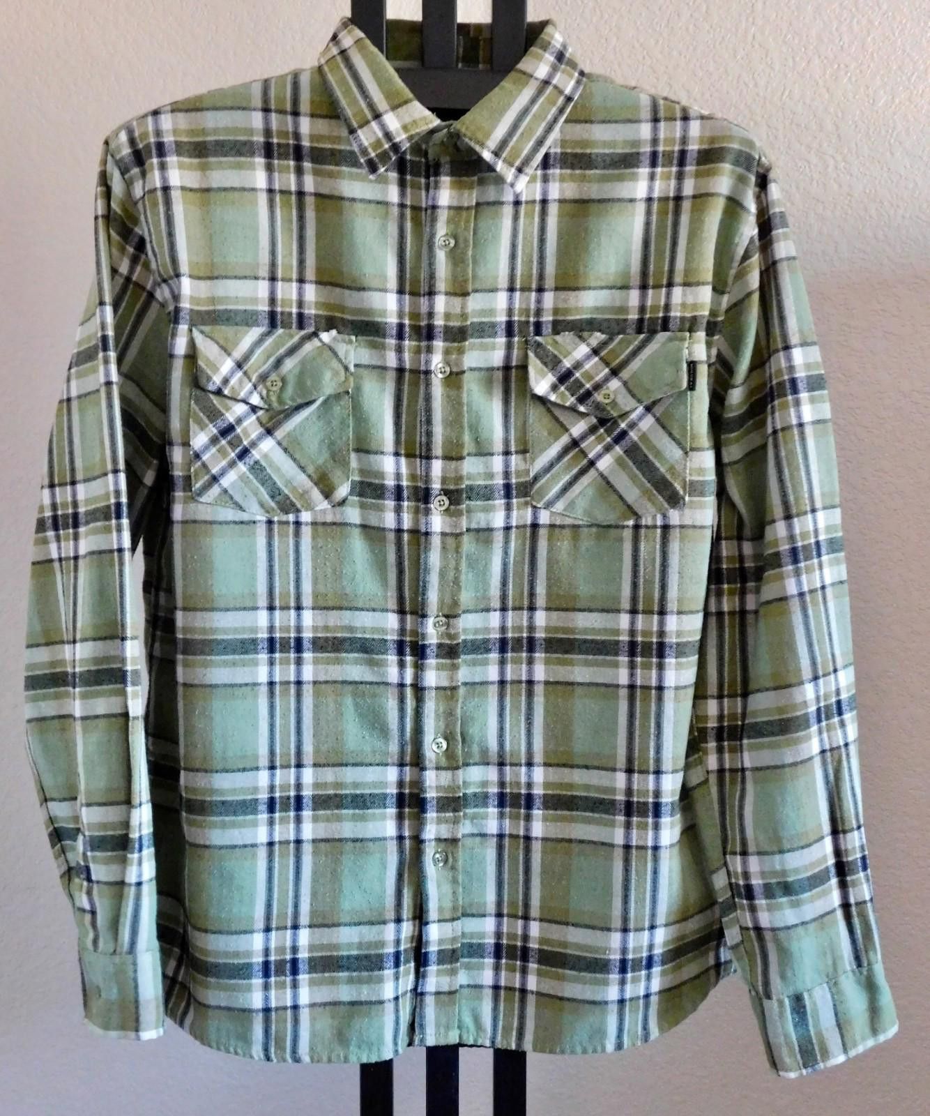 Other Molokai Surf Size XL Plaid Flannel Shirt Green Cotton Blend Size US XL / EU 56 / 4 - 1 Thumbnail