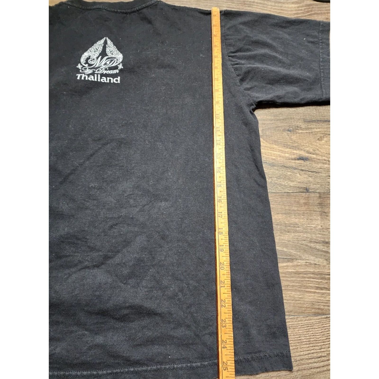 Vintage my Dream Mens L Black Textured Graphic T-Shirt Size US L / EU 52-54 / 3 - 2 Thumbnail
