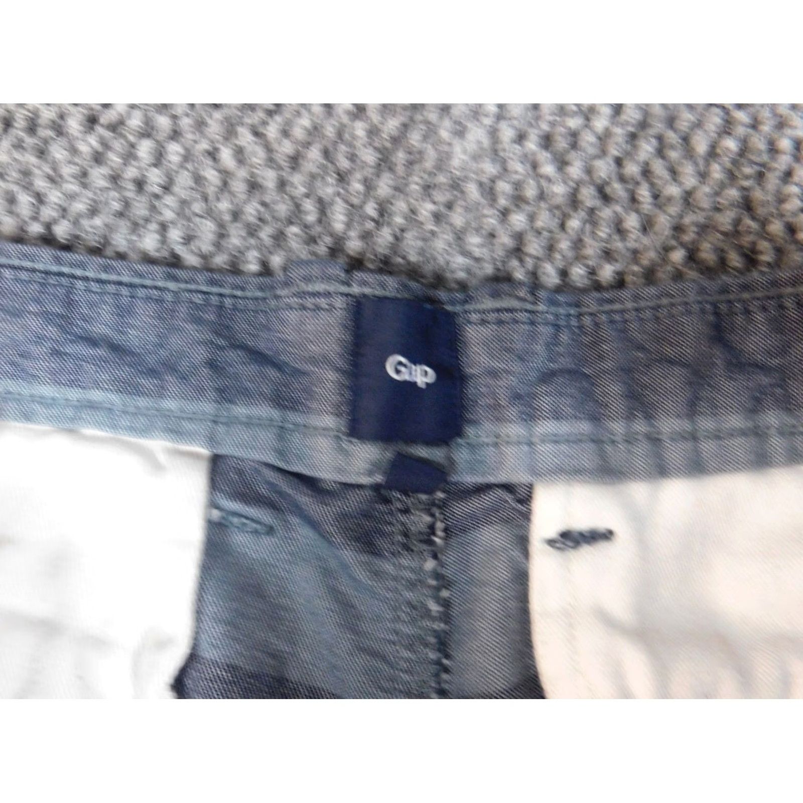 Gap Gap Mens Shorts 30 Blue Chino Casual Regular 6in Inseam Cotton Logo Knit Size US 30 / EU 46 - 4 Thumbnail