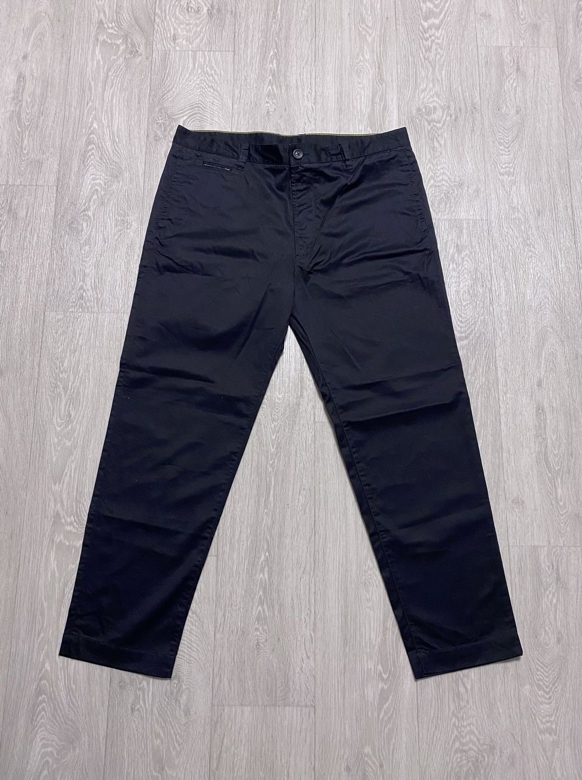 Diesel Diesel Black Cotton Chino Casual Pants Trousers Formal Size US 34 / EU 50 - 2 Thumbnail