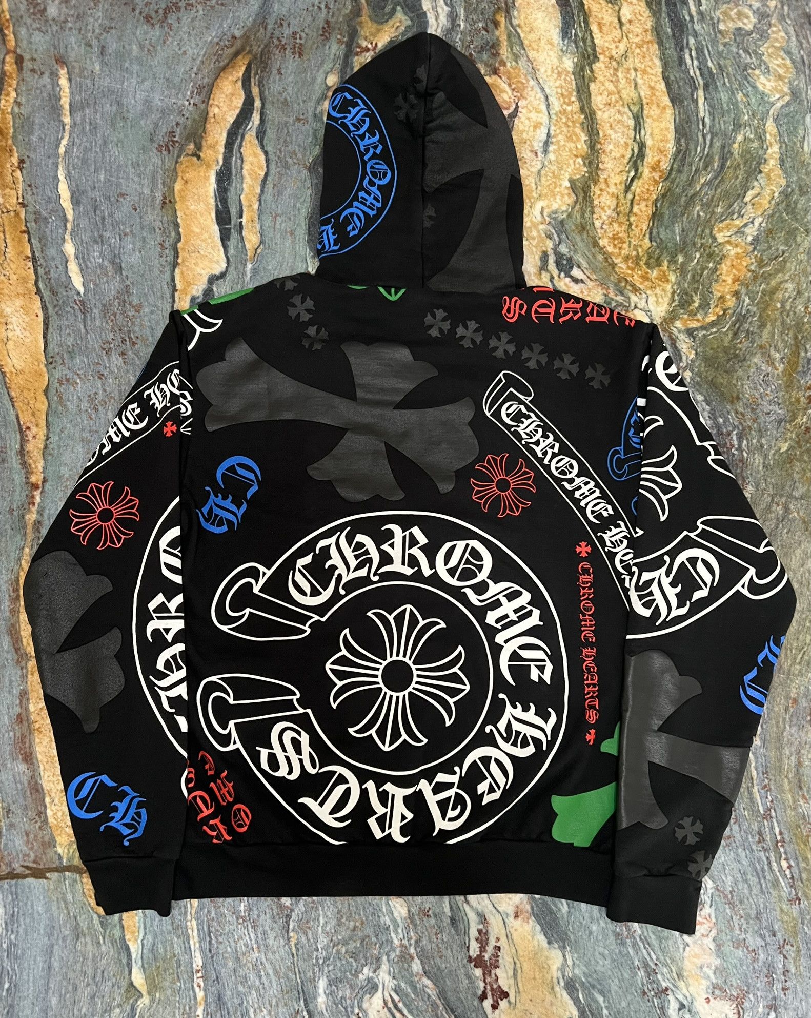 Chrome Hearts Chrome Hearts Stencil Hoodie (Black) Size US M / EU 48-50 / 2 - 2 Thumbnail