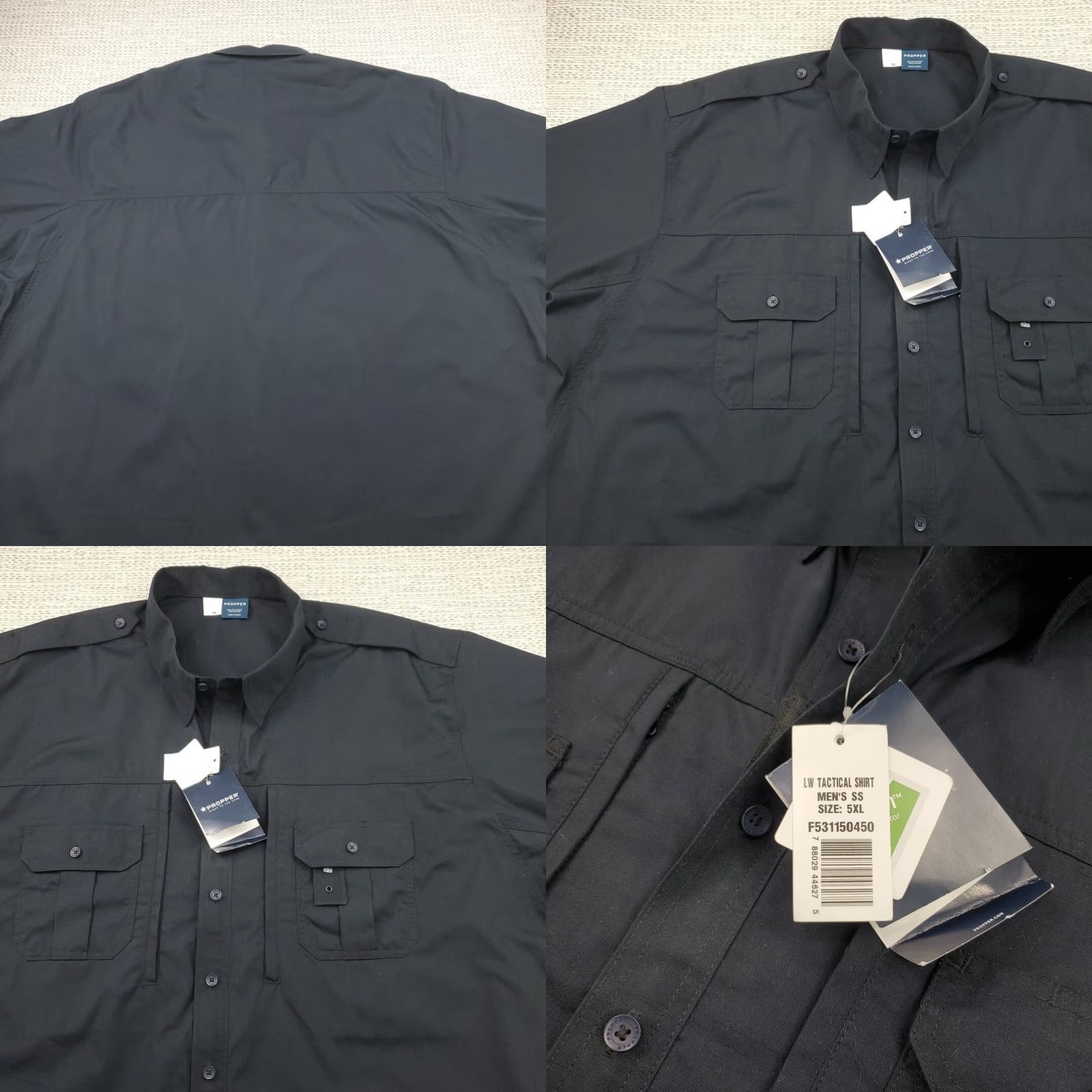 Propper Propper Tactical Shirt Mens 5XL Short Shirt Navy Teflon Fabric Military Work Size US XXL / EU 58 / 5 - 8 Thumbnail