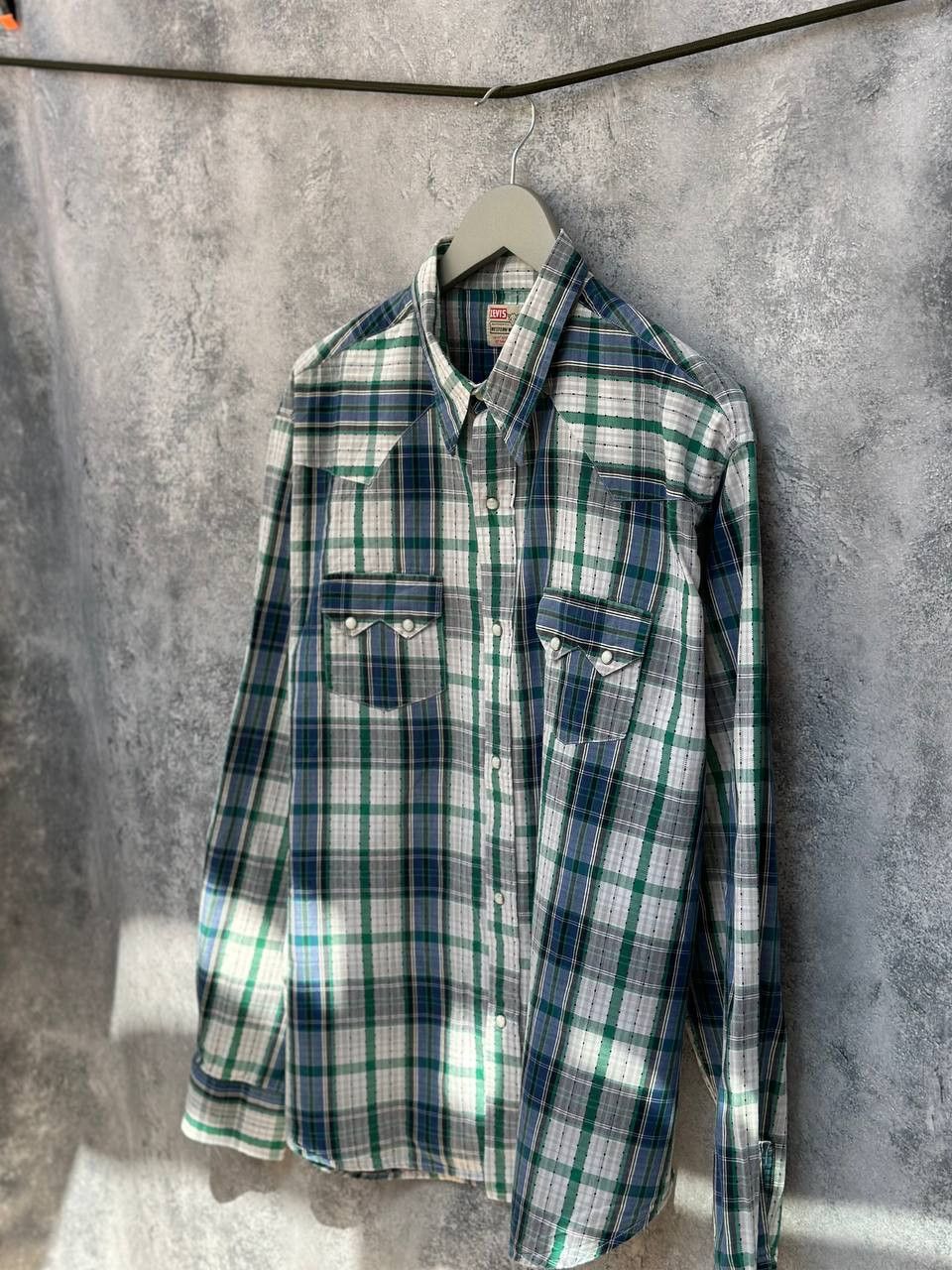 Levi's × Vintage Super Rare 1950s Vintage LEVI’S Long Sleeve Shirt Plaid Size US XL / EU 56 / 4 - 2 Thumbnail
