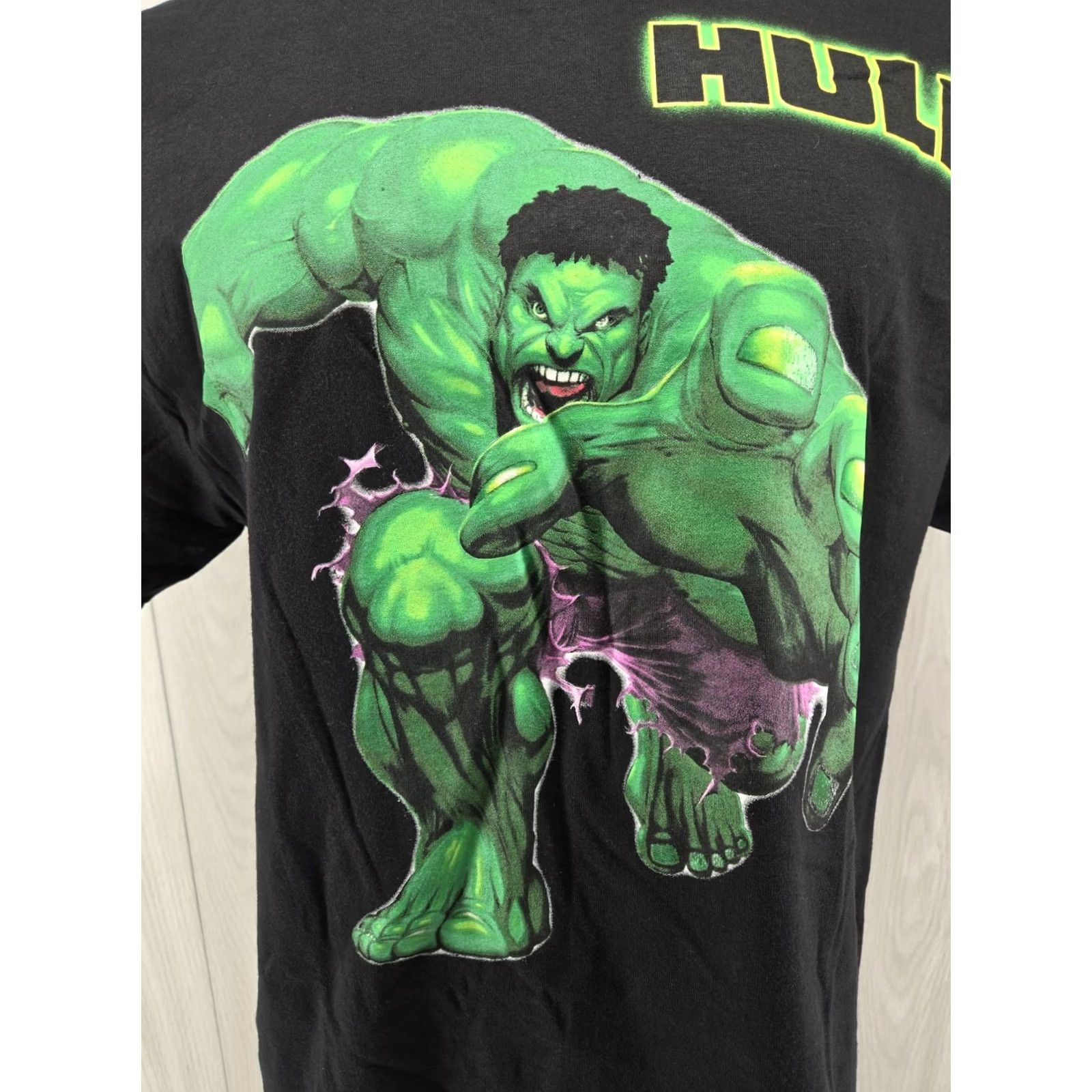 Vintage VINTAGE Marvel Comics The Hulk 2003 Movie Promo T-Shirt Mens Large Black Cotton Blend Short Sleeve NWT Size US L / EU 52-54 / 3 - 3 Thumbnail
