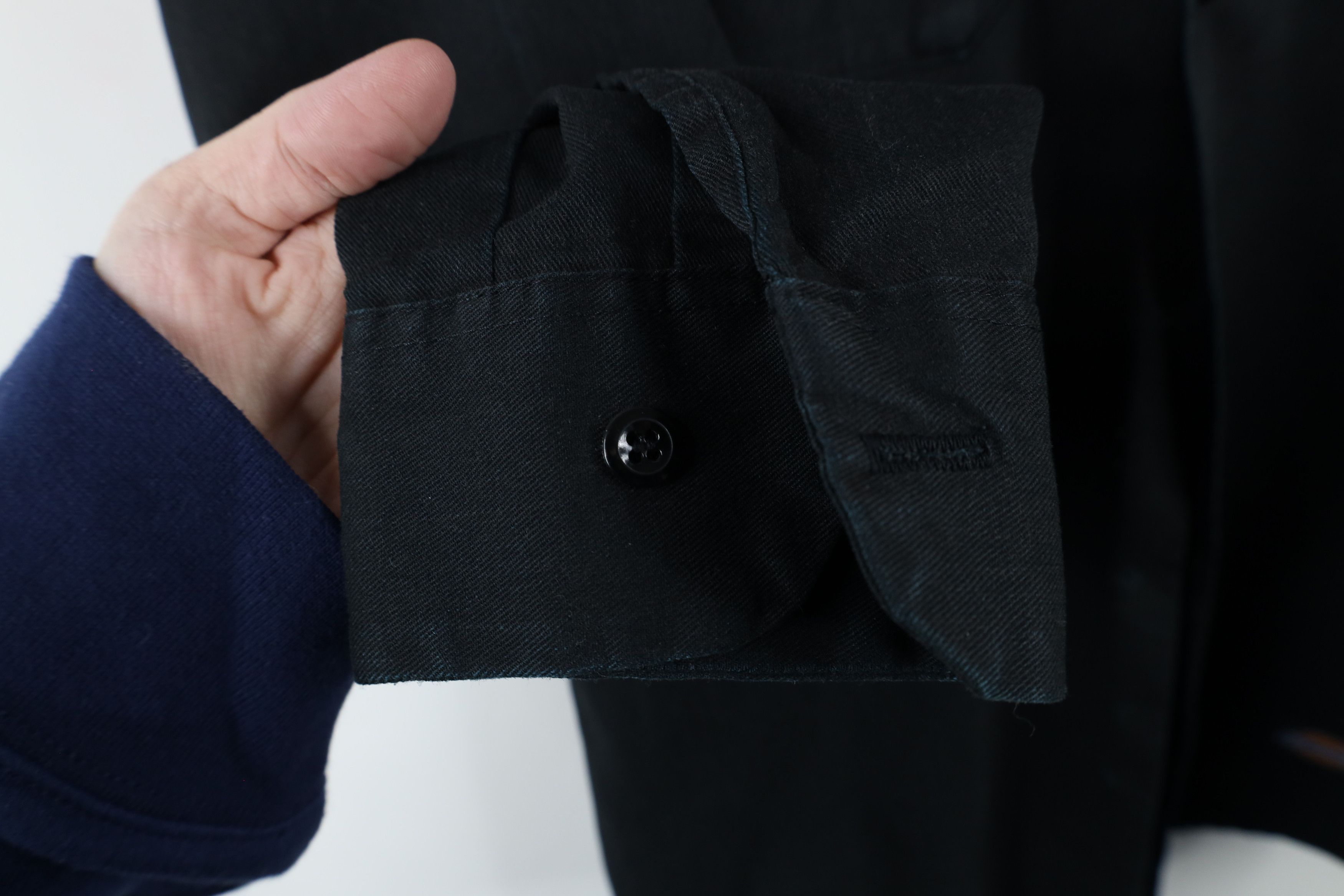 Dickies × Vintage Vintage 90s Dickies Thrashed Workwear Button Shirt Black USA Size US M / EU 48-50 / 2 - 5 Thumbnail