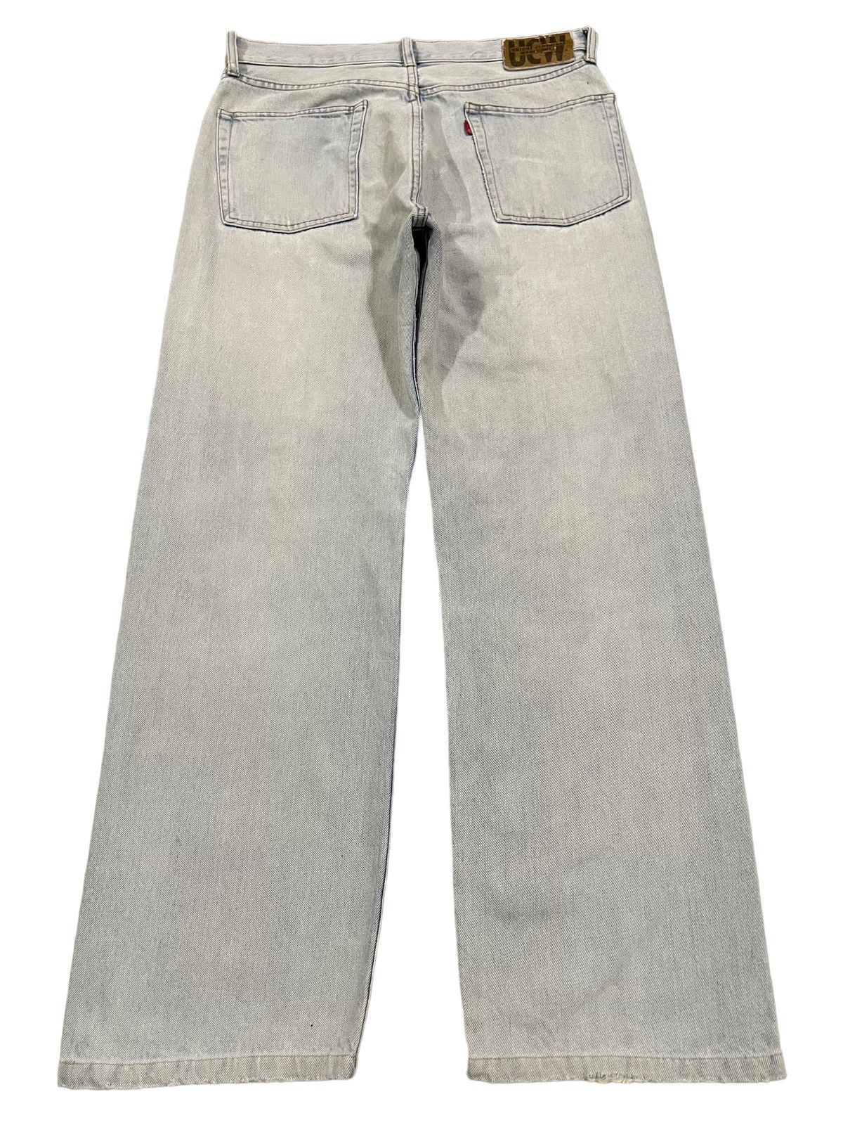 14th Addiction Vintage Japanese Brand Blue Wash Distressed Baggy Jeans Size US 32 / EU 48 - 2 Thumbnail
