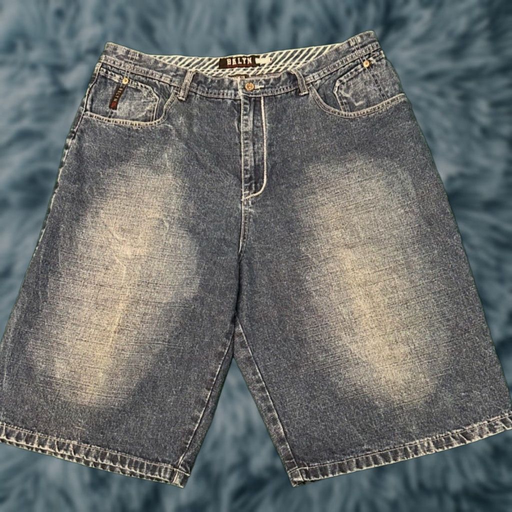 Express VINTAGE Brooklyn Xpress Baggy Hip Hop Skater Jeans Shorts Mens SZ 40 Jorts Blue Dark Size US 40 / EU 56 - 1 Thumbnail