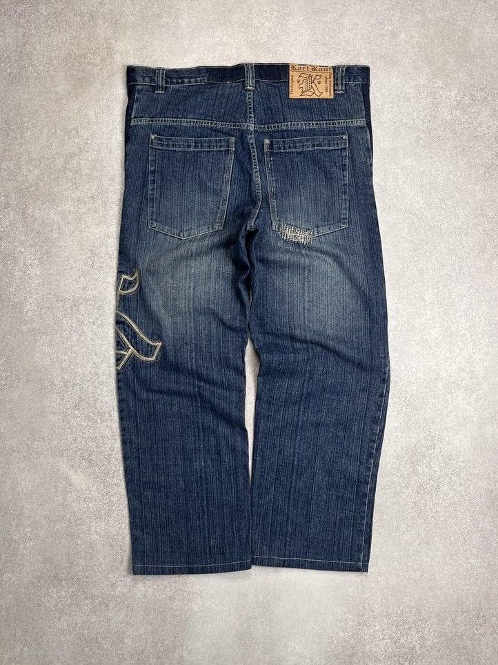Karl Kani Vintage 90's Karl Kani Very Rare Baggy Jeans Y2K 34 Size US 34 / EU 50 - 2 Thumbnail