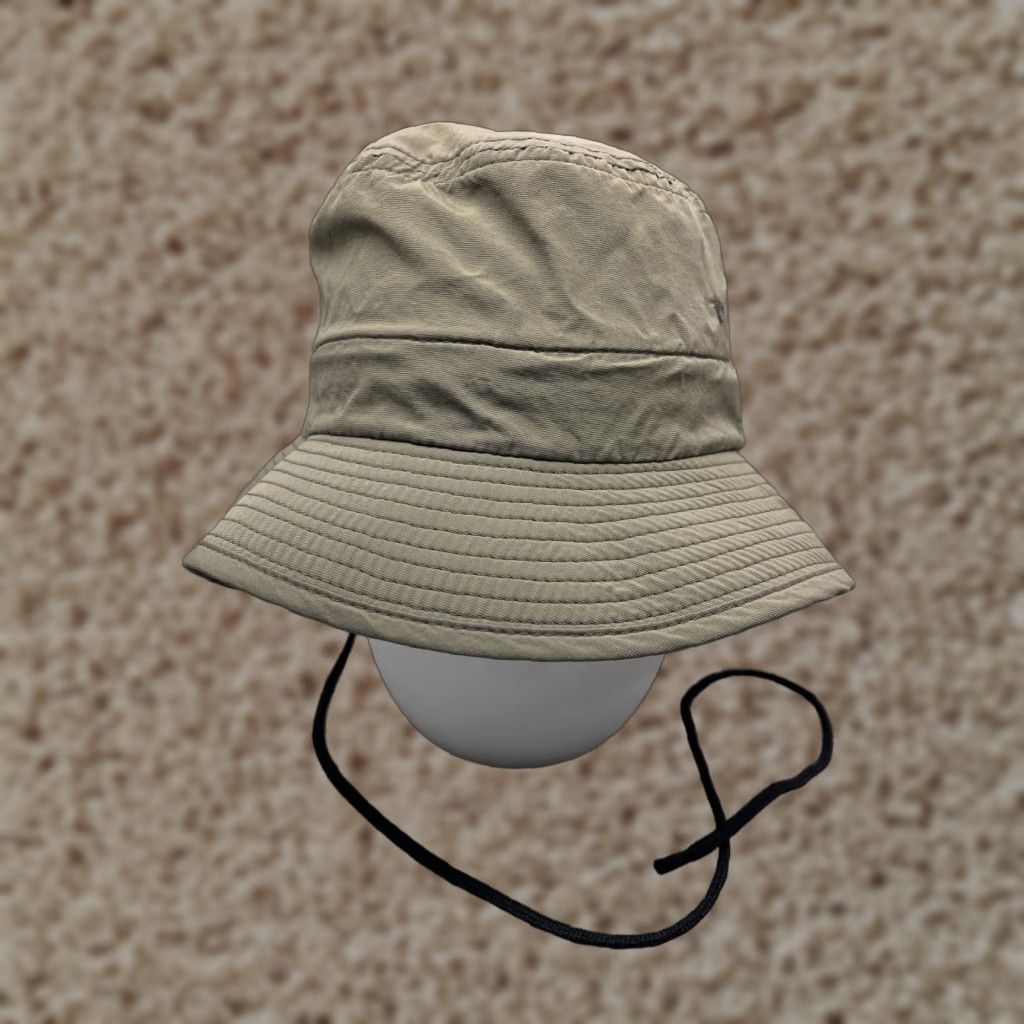 Vintage GoldCoast Sunwear Hat Adult One Size Green Cotton Polyester Fish Camp Sun Hat Camp Fishing Hunting Logo Casual Travel Workwear Mens Size ONE SIZE - 1 Thumbnail