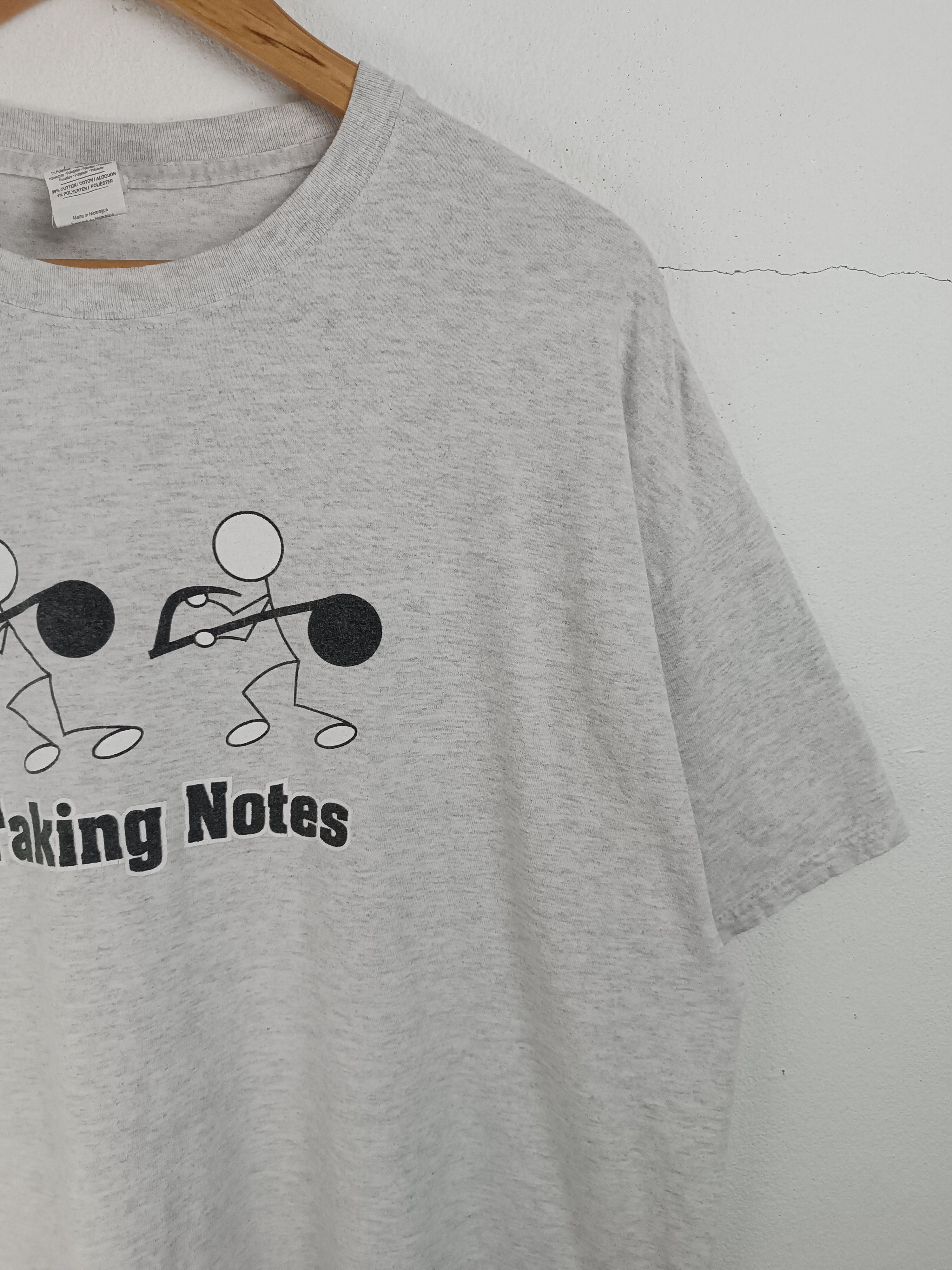 Vintage VINTAGE TAKING NOTES PARODY FUNNY QUOTE TEE HUMOR ADULTS Size US XL / EU 56 / 4 - 5 Thumbnail