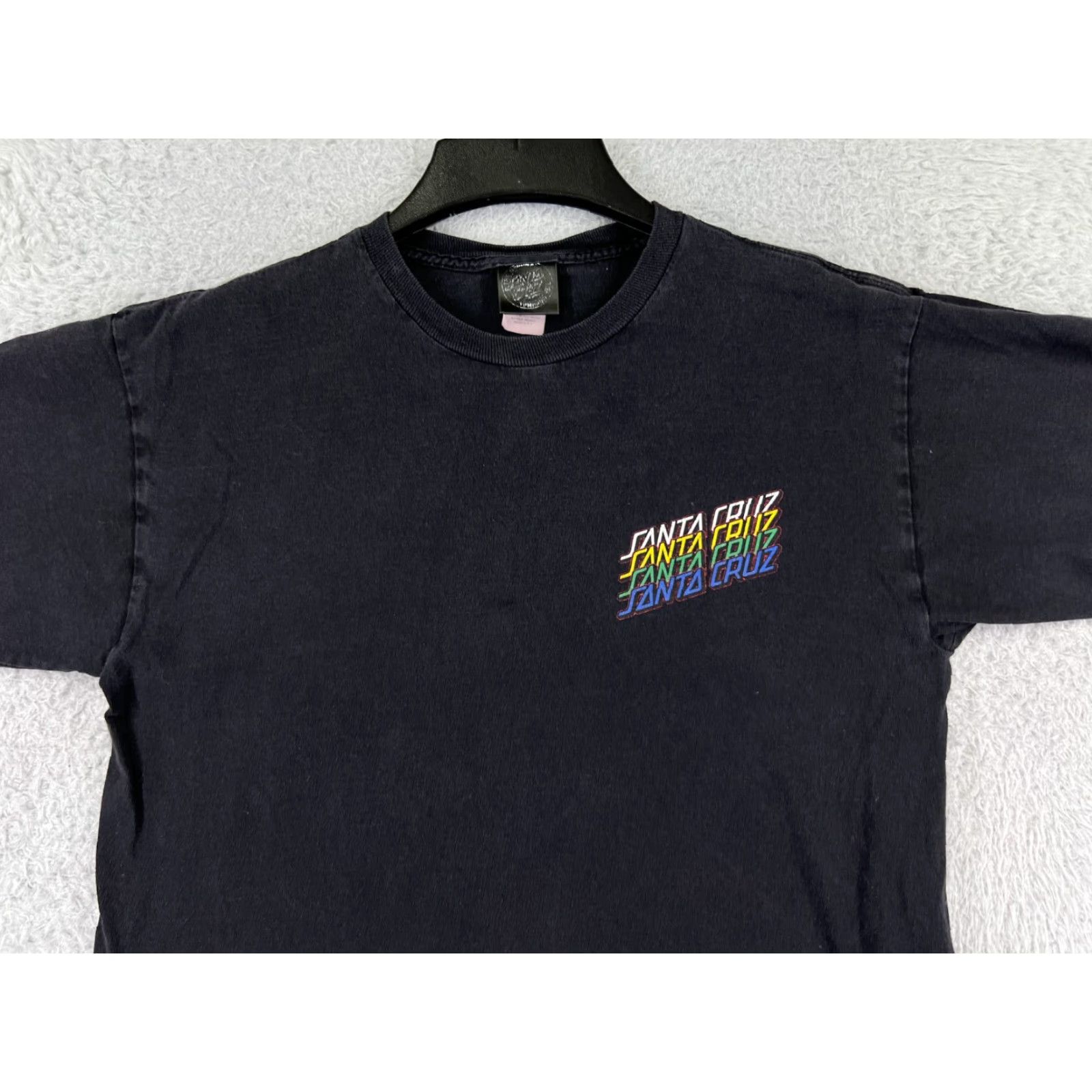 Vintage Santa Cruz Men Shirt M Black Short Sleeve Crew Logo 90s California Mens Shirt Logo Size US M / EU 48-50 / 2 - 6 Thumbnail