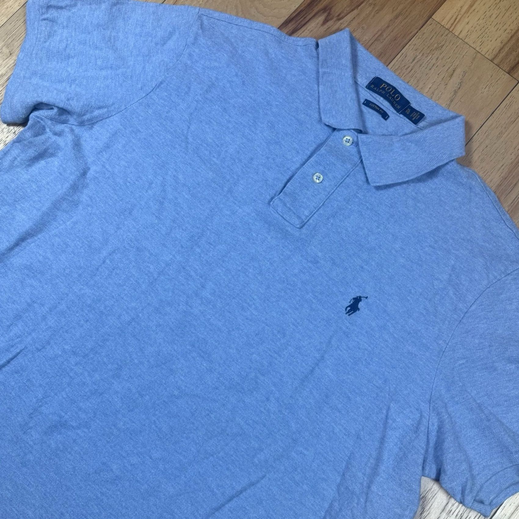 Ralph Lauren Polo Ralph Lauren Shirt XL Mens Custom Short Sleeve Blue Size US XL / EU 56 / 4 - 2 Thumbnail