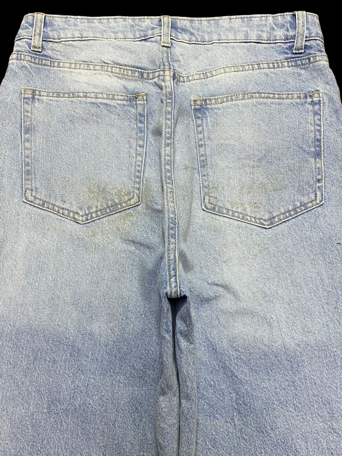 H&M Vintage Japanese Brand Faded Wash Distressed Baggy Jeans Size US 30 / EU 46 - 4 Thumbnail