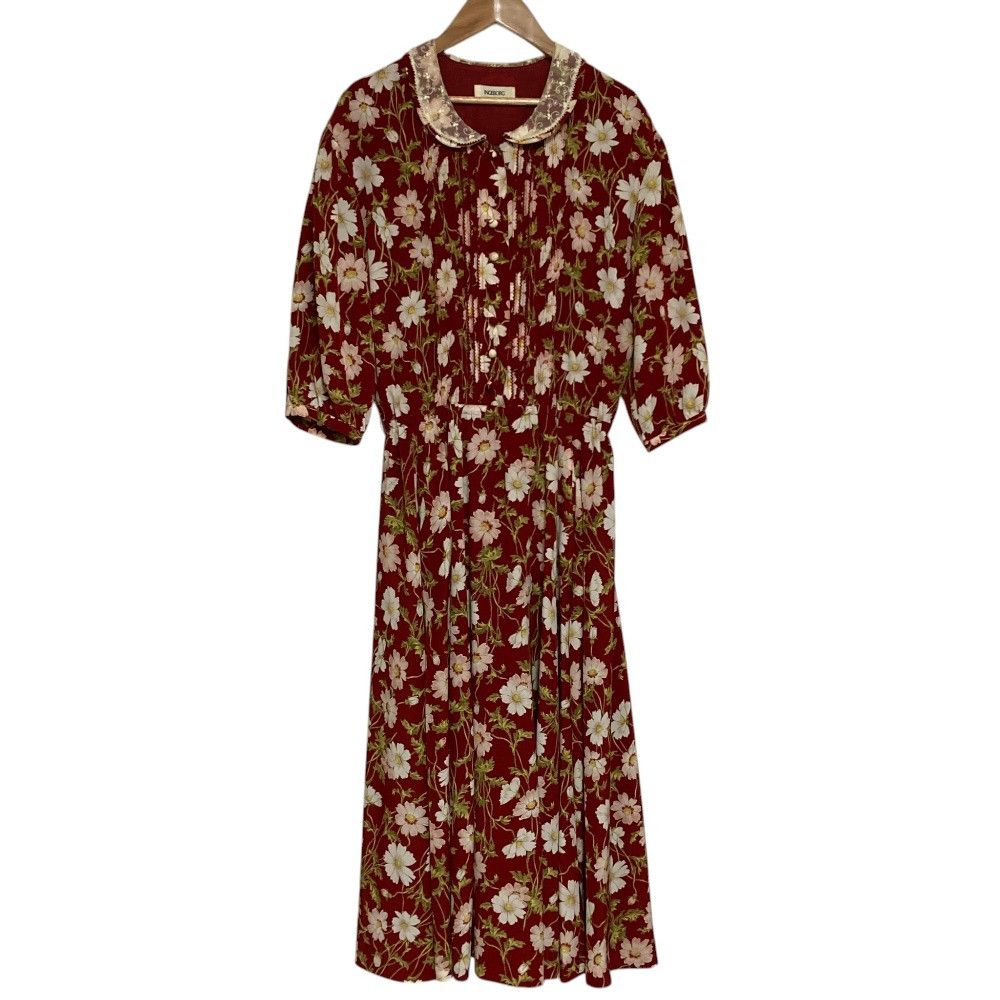 Other Other INGEBORG Lace Collar Floral Long Shirt Dress Textile Dresses DUTY FREE for USA Size ONE SIZE - 1 Thumbnail