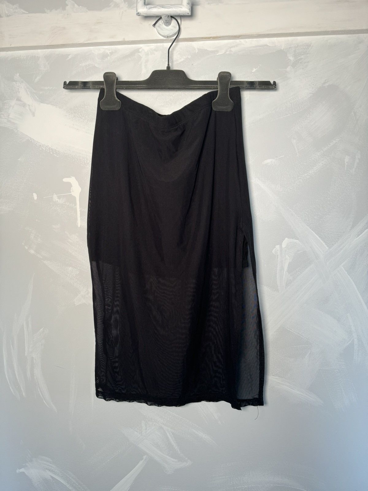 Other Revamped Black Vampire Rick Owen's Inspired Dress Mesh Size 30" / US 8 / IT 44 - 1 Thumbnail