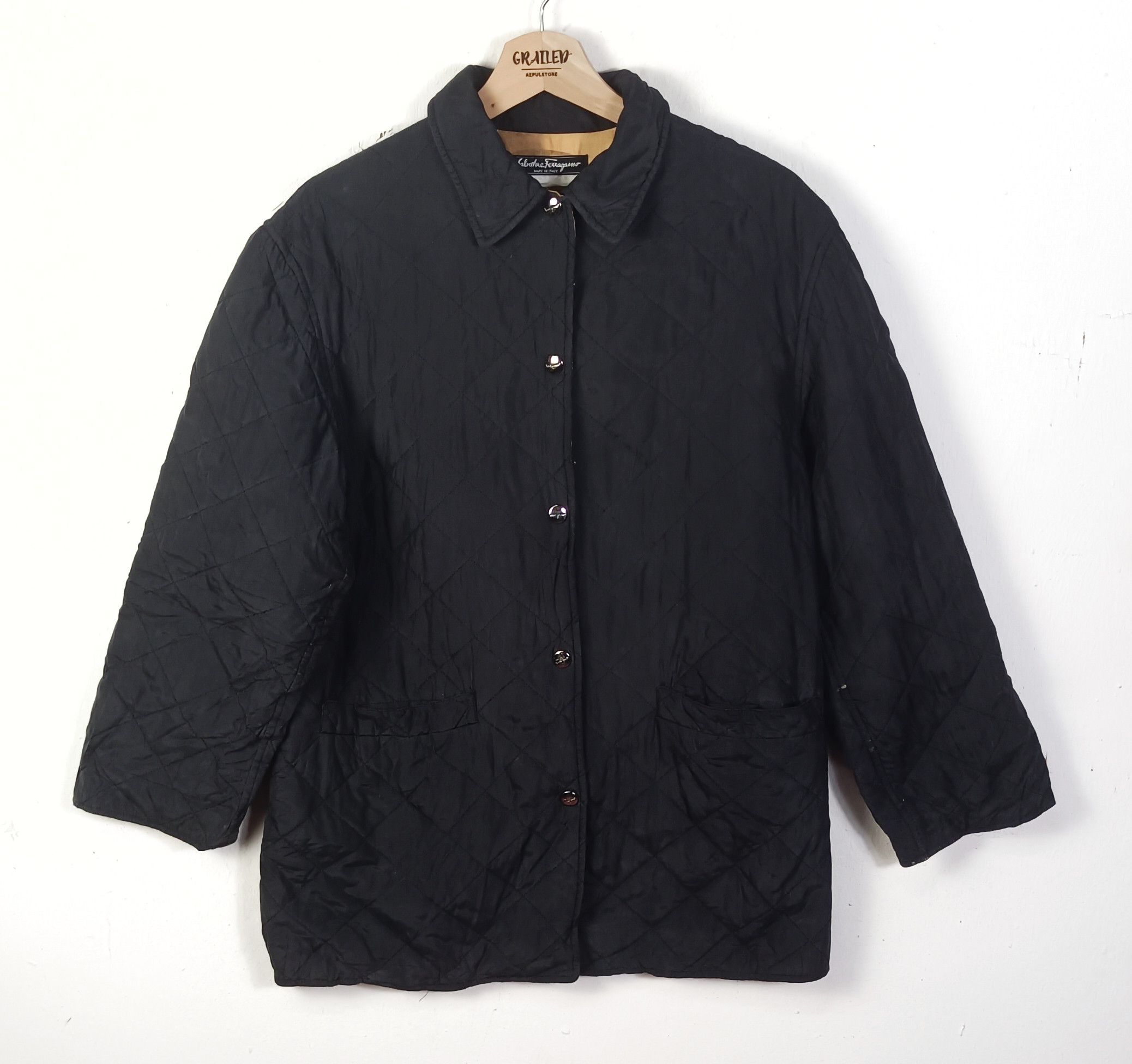Salvatore Ferragamo Vintage Salvatore Ferragamo Leopard Silk Quilted Jacket Size US M / EU 48-50 / 2 - 3 Thumbnail