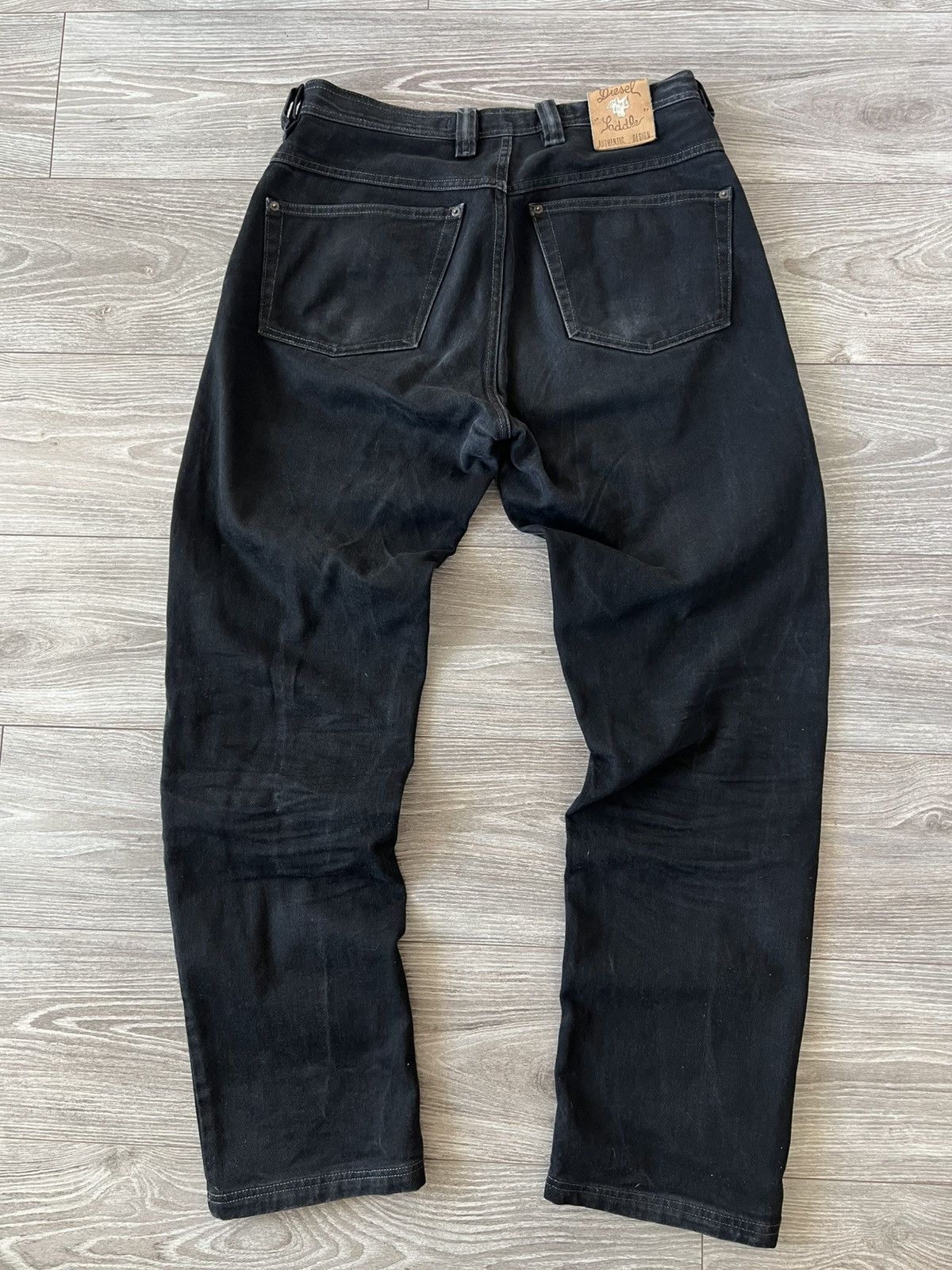 Diesel ‼️Vintage Diesel IND Ladder Baggy Black Denim Jeans‼️ Size US 33 - 1 Thumbnail