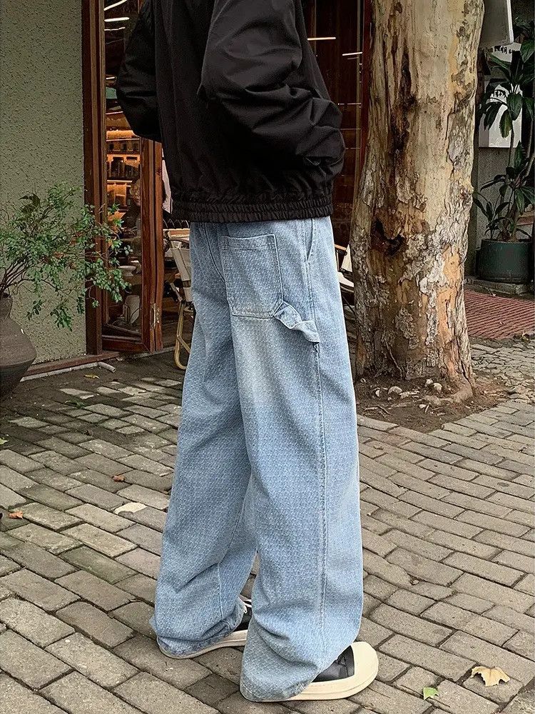 Japanese Brand × Jean Retro loose straight leg high street casual jeans Size US 32 / EU 48 - 4 Thumbnail