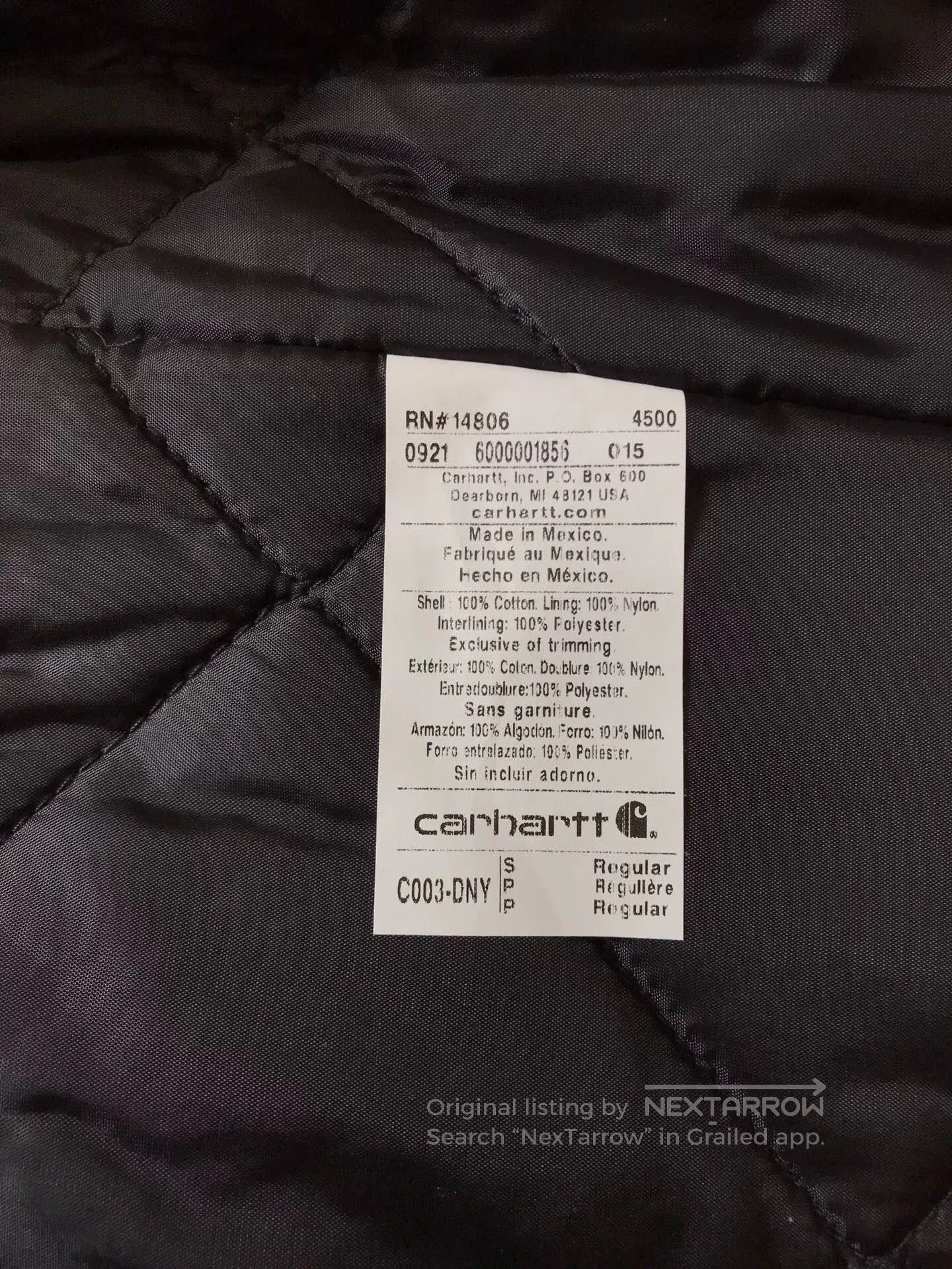 Carhartt Carhartt C003 DNY Canvas Work Jacket. Size US S / EU 44-46 / 1 - 9 Thumbnail