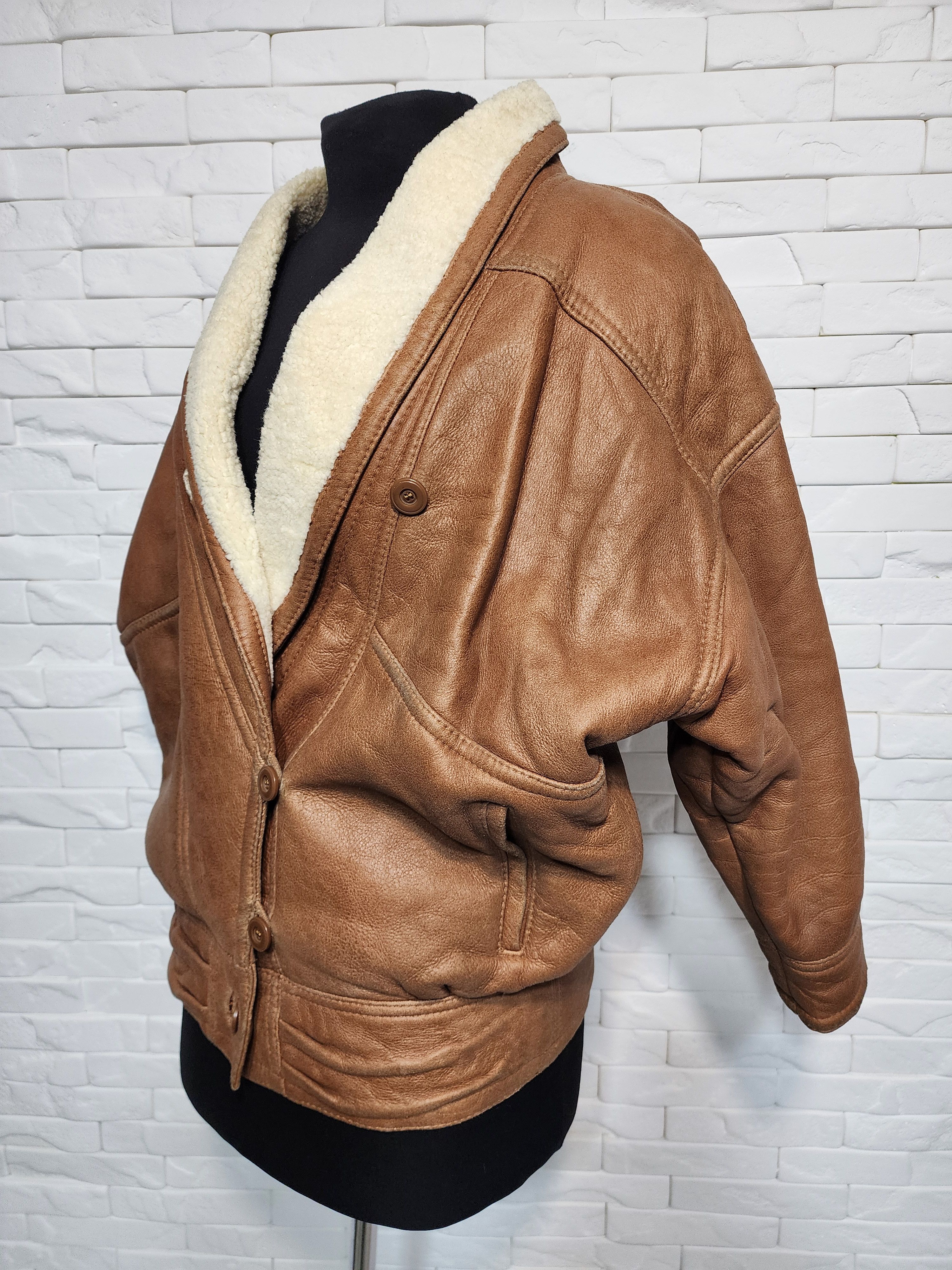 Uniqlo Brown Women's Sheepskin Jacket: Size M / US 6-8 / IT 42-44 - 1 Thumbnail