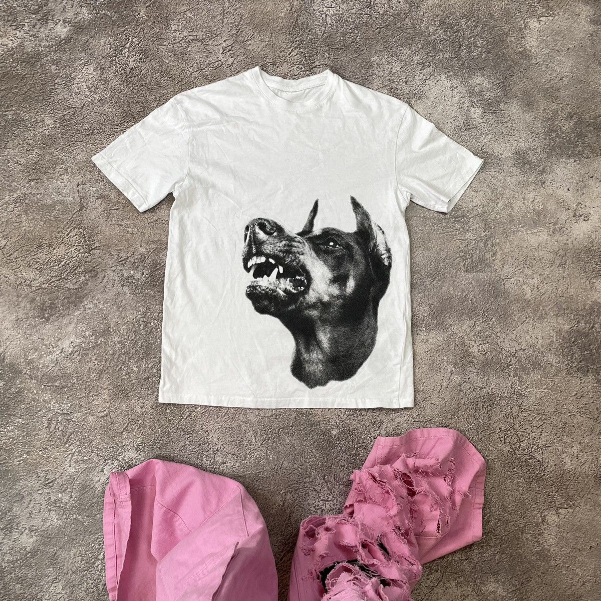 Vintage Vintage 00s Doberman Graphic Tee Dark Horror Streetwear M Size US M / EU 48-50 / 2 - 1 Thumbnail