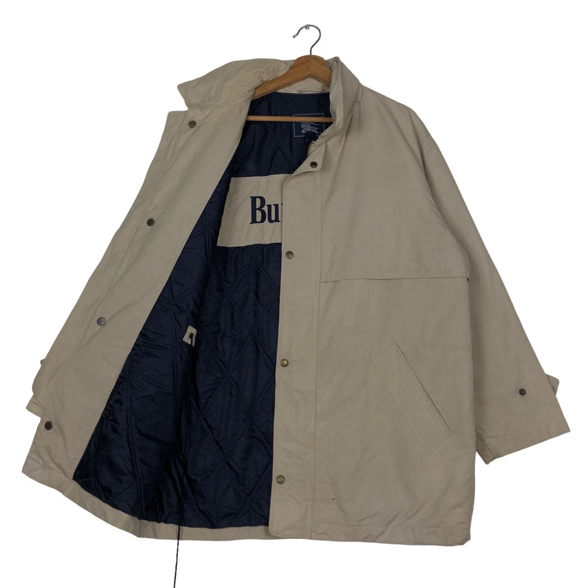 Burberry 🔥Vintage Chore Jacket Burberrys Big Logo Size US L / EU 52-54 / 3 - 9 Thumbnail