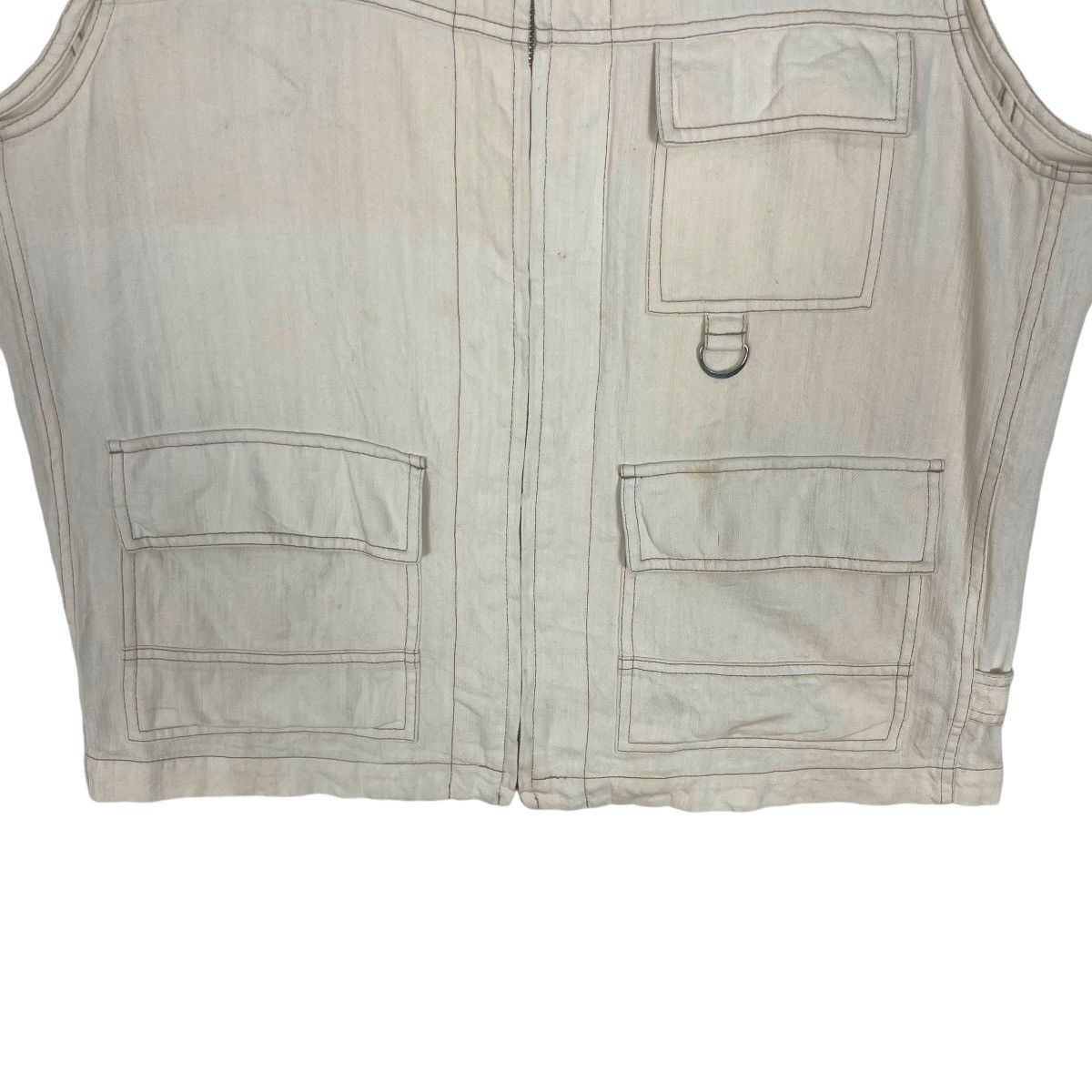 Lacoste Vintage Lacoste Vest Denim Jacket Crocodile Designer Zipp Up Size US M / EU 48-50 / 2 - 6 Thumbnail