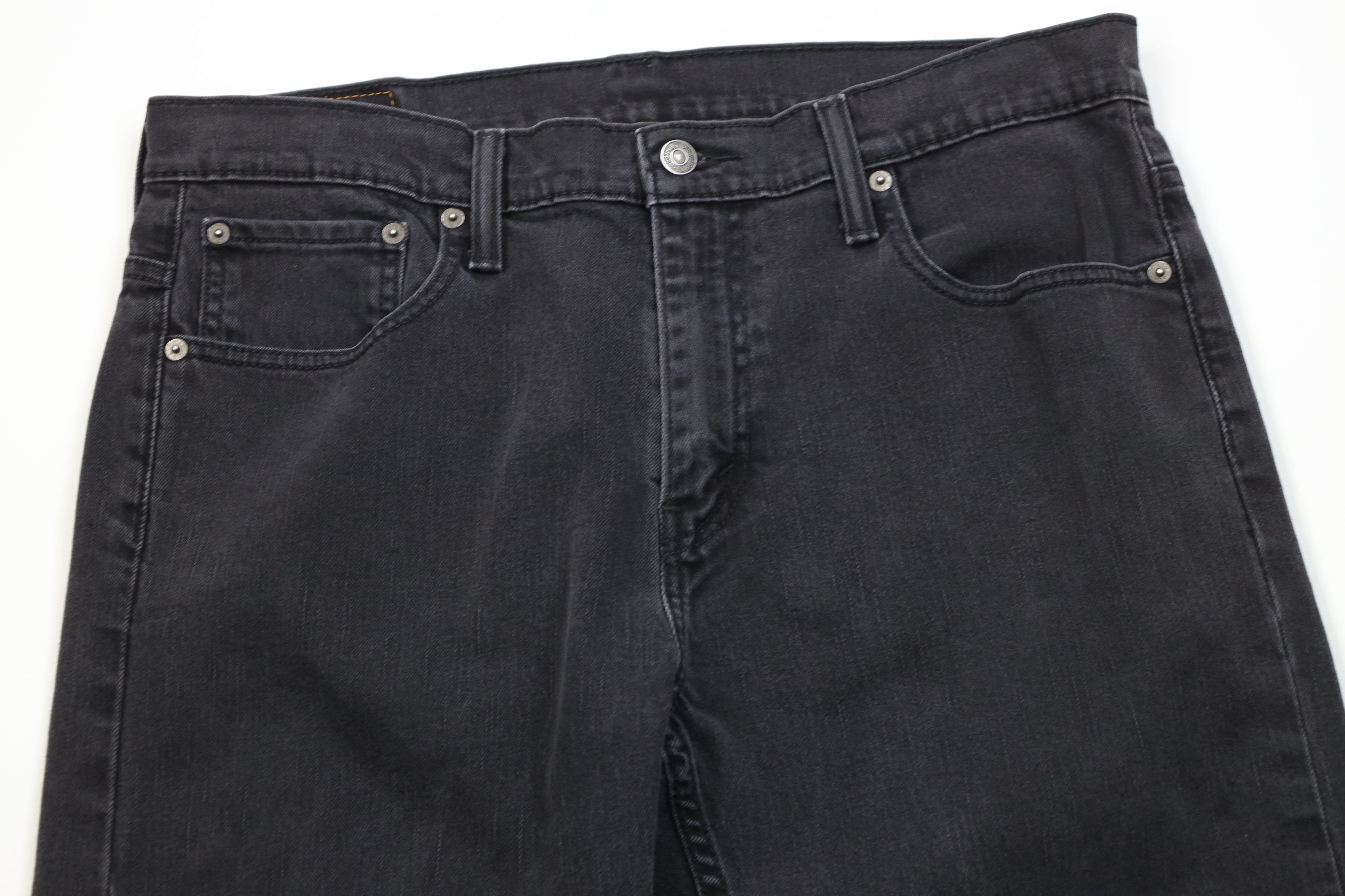 Levi's Vintage Y2K Levis 569 Straight Wide Leg Denim Jeans Black Size US 34 / EU 50 - 2 Thumbnail