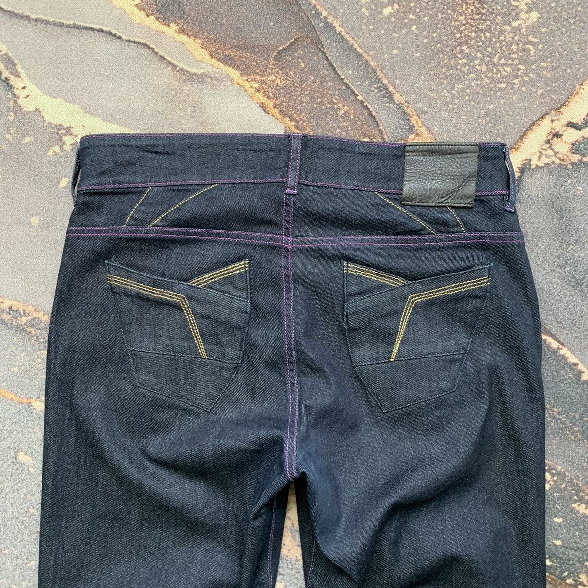 Japanese Brand Sick Toyoaki Kuwayama Sakura Hand painted Jeans Size US 31 - 14 Thumbnail
