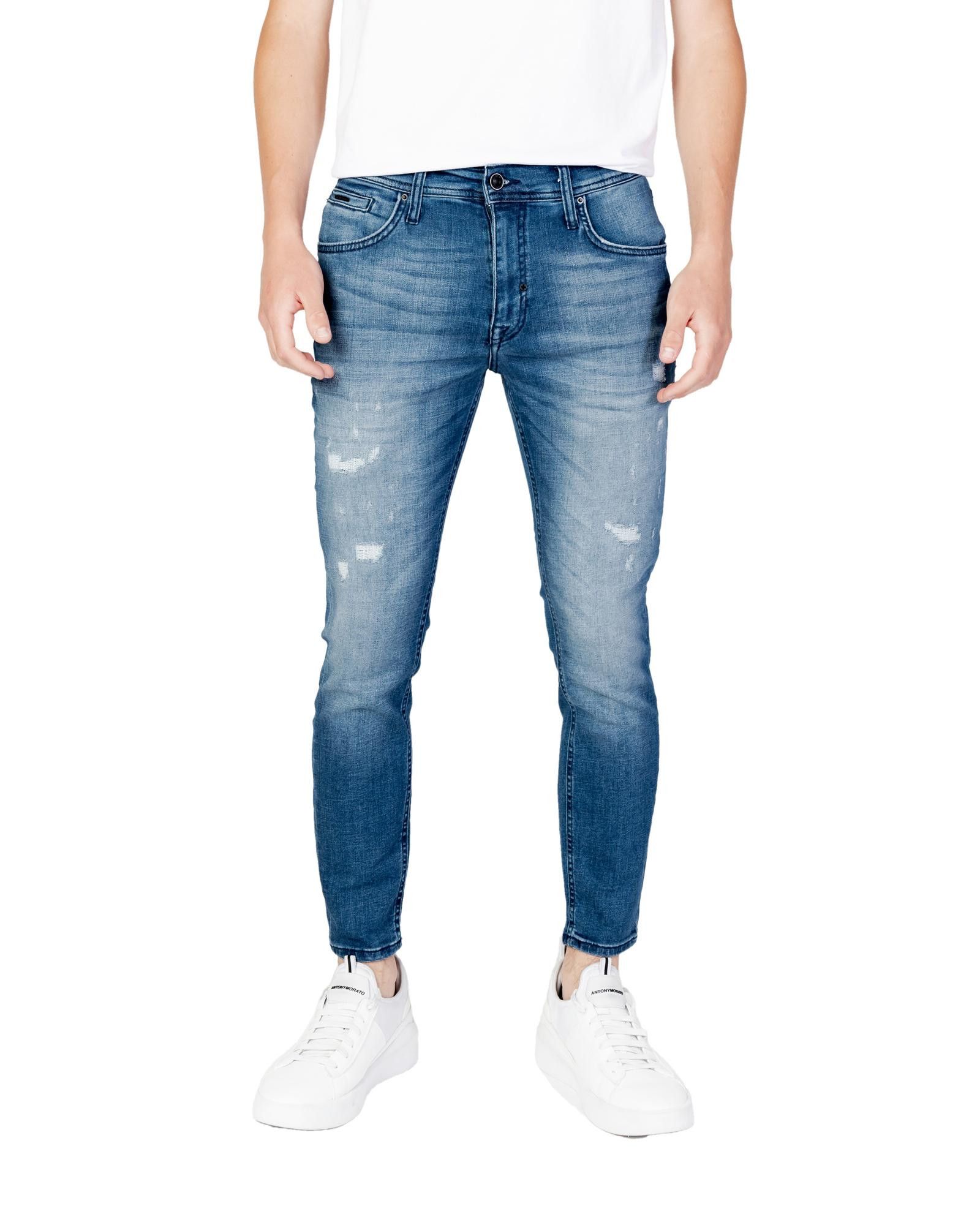 image of Antony Morato Jeans With Front And Back Pockets in Blue, Men's (Size 38)