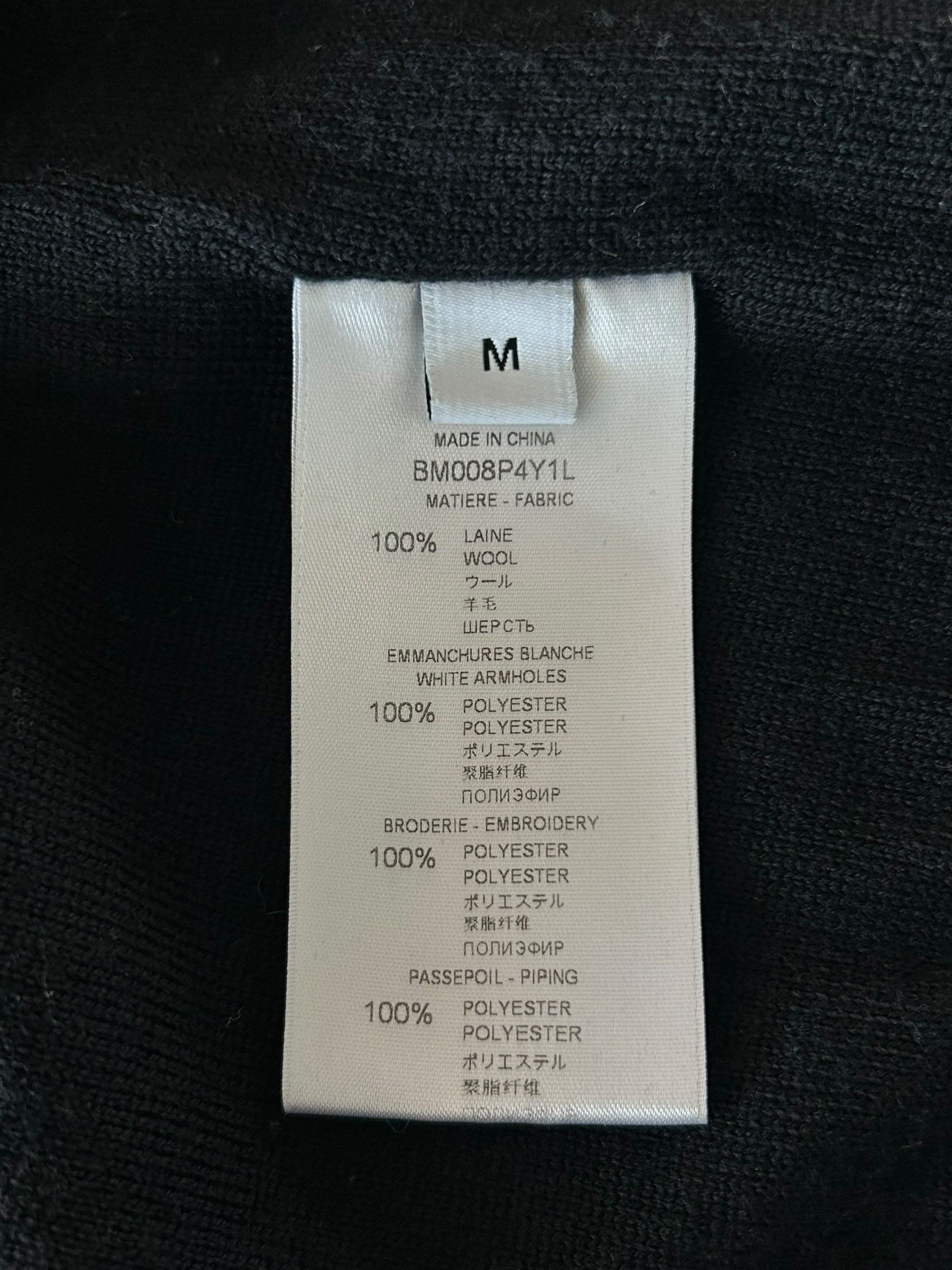 Givenchy Givenchy Black & White Wool 4G Logo Striped Bomber Jacket Size US M / EU 48-50 / 2 - 3 Thumbnail