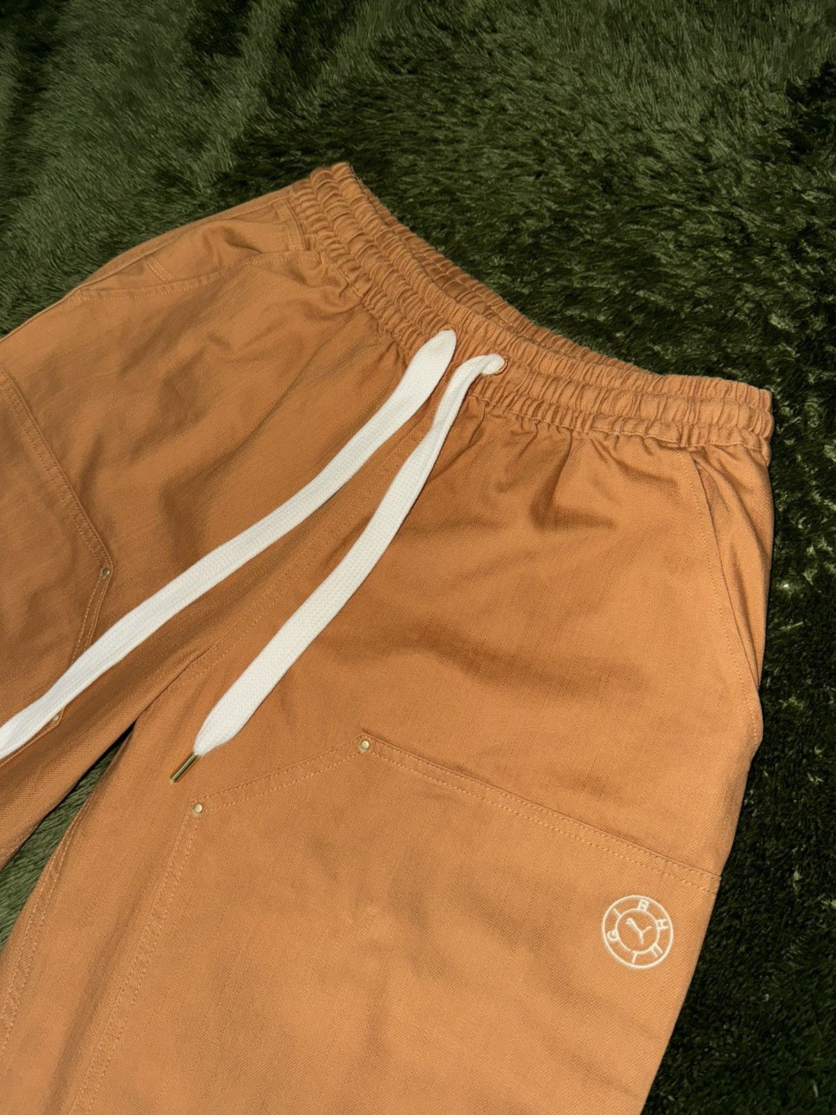 Puma × Rhude [XL] Puma x Rhude Rhuigi Heavy Cotton Double Knee Pants Tan Size US 38 / EU 54 - 2 Thumbnail