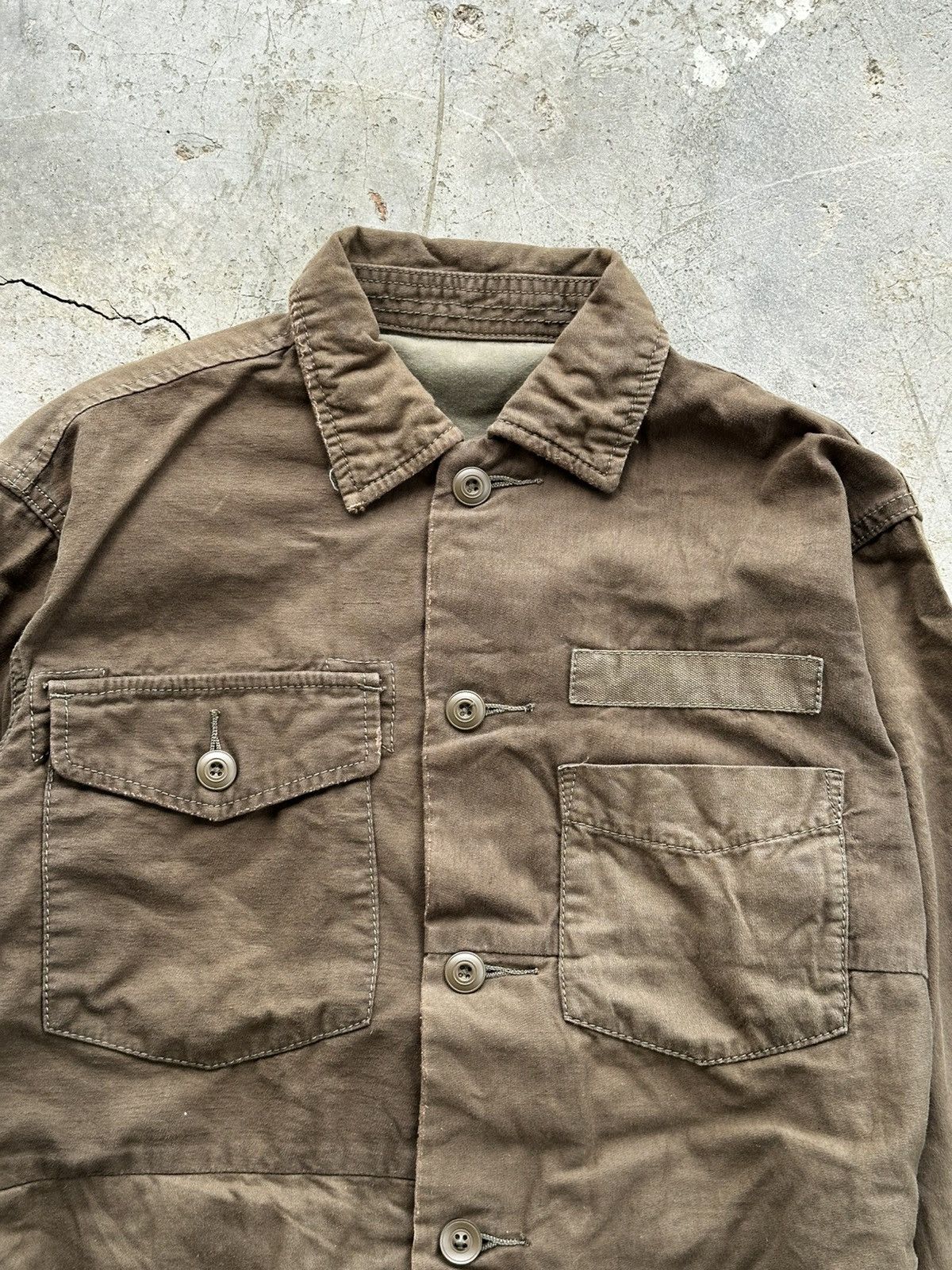 GOA GOA Military Patchwork Jacket Distressed Brown Size US M / EU 48-50 / 2 - 2 Thumbnail