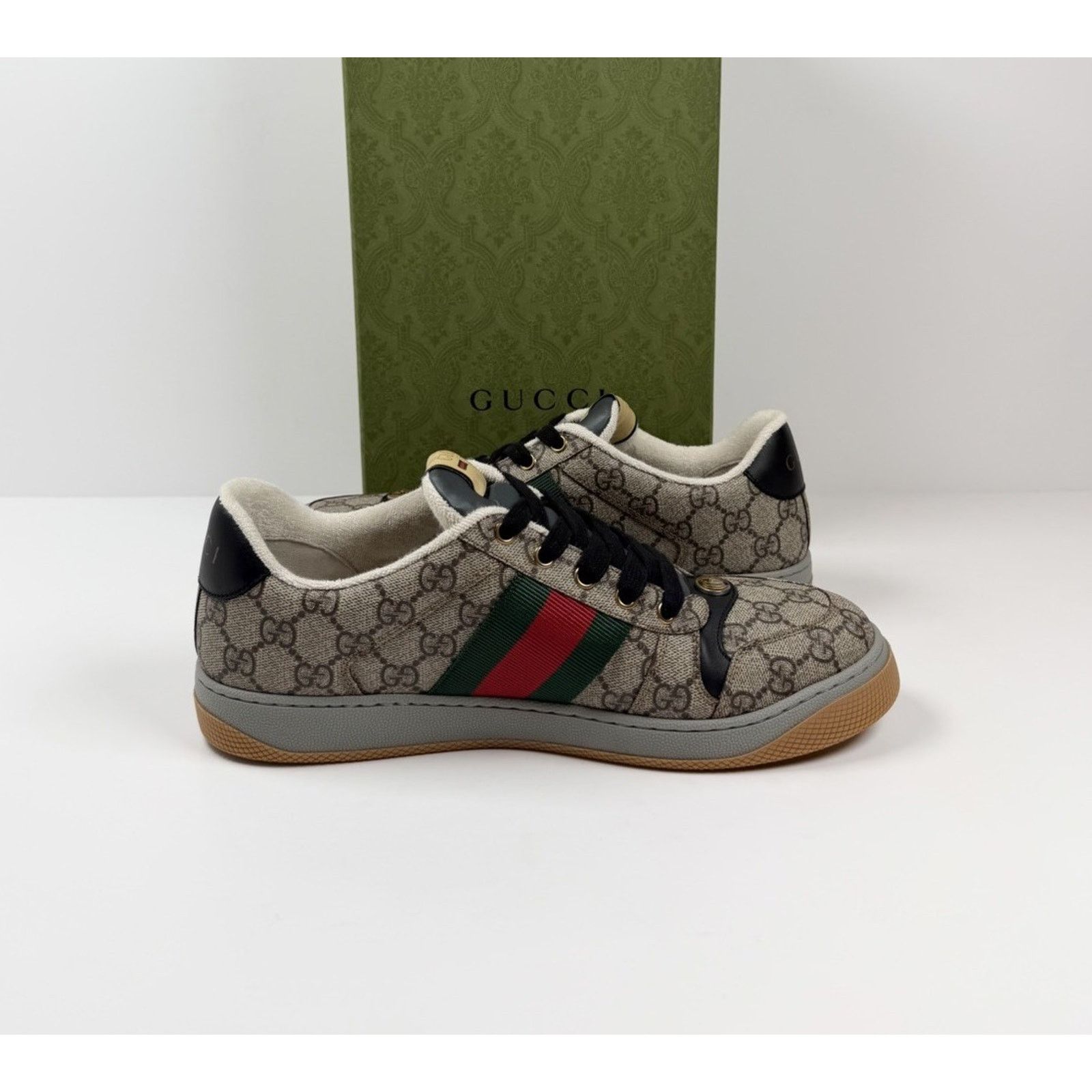 Gucci Size 8.5US - Gucci Screener Beige Monogram NEW/RETAIL $1.1K! Size US 8.5 / EU 41-42 - 5 Thumbnail