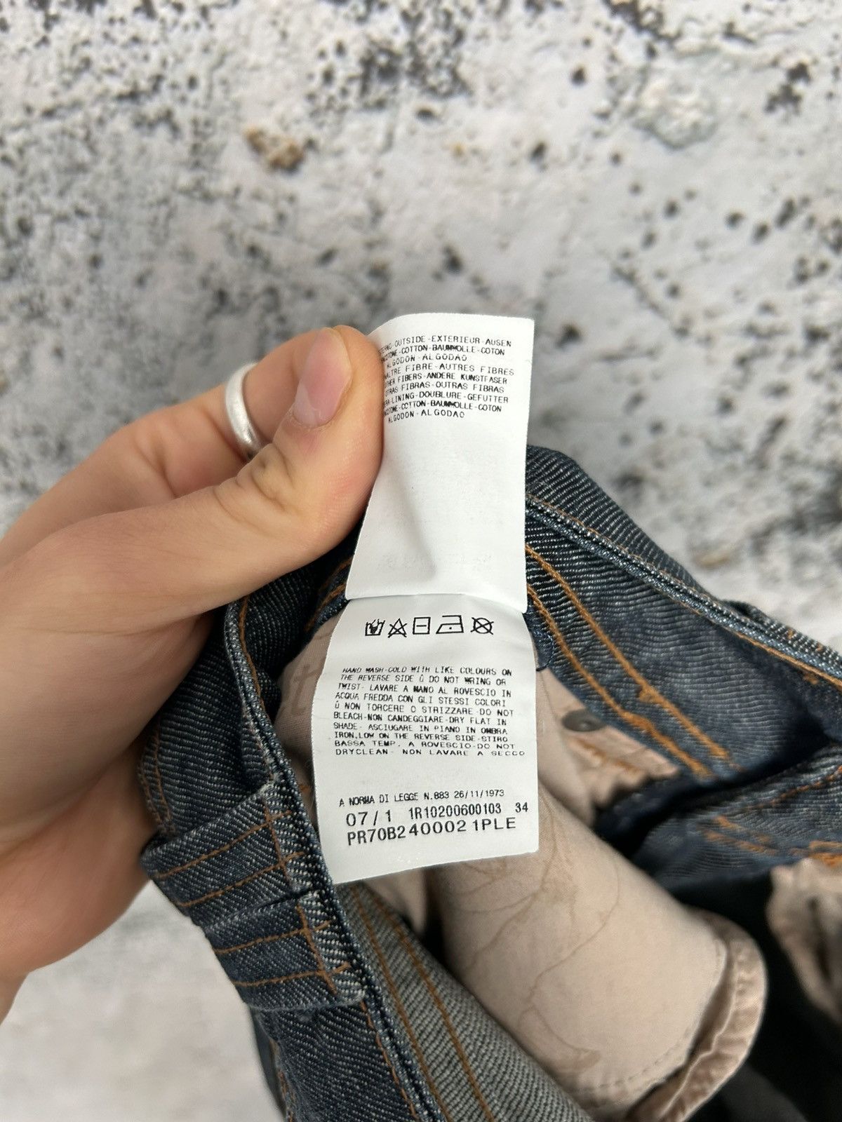 John Galliano Galliano Avant Garde Denim Pants Luxury Alternative Punk Size US 27 - 9 Thumbnail