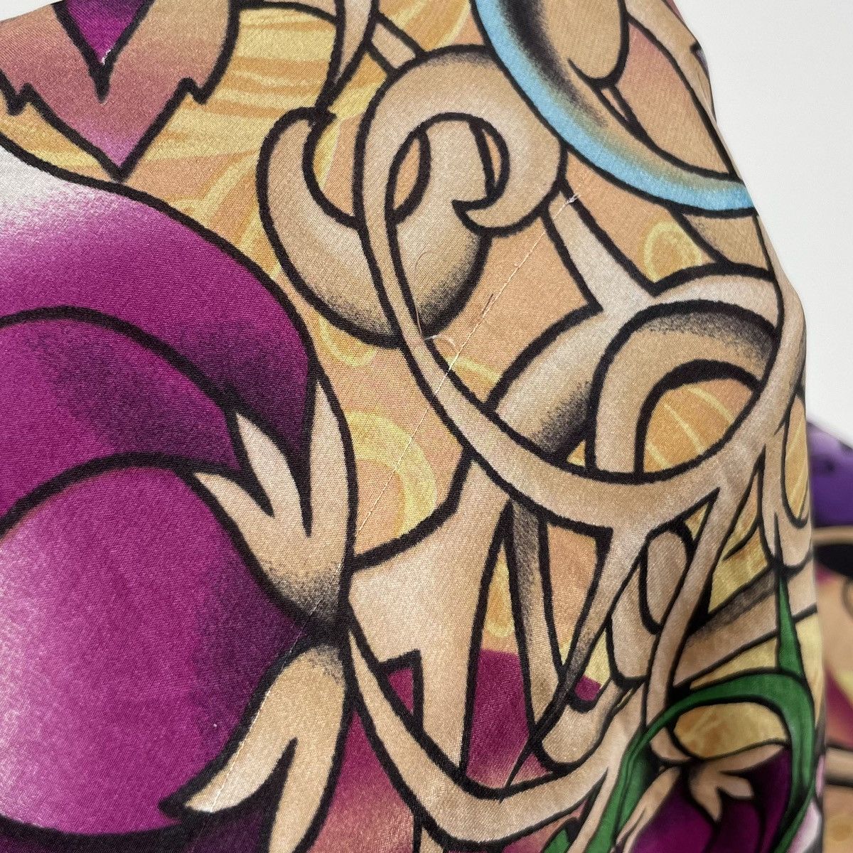 Ed Hardy Ed Hardy Christian Audigier Silk Scarf “Kill love slowly” Size ONE SIZE - 18 Thumbnail