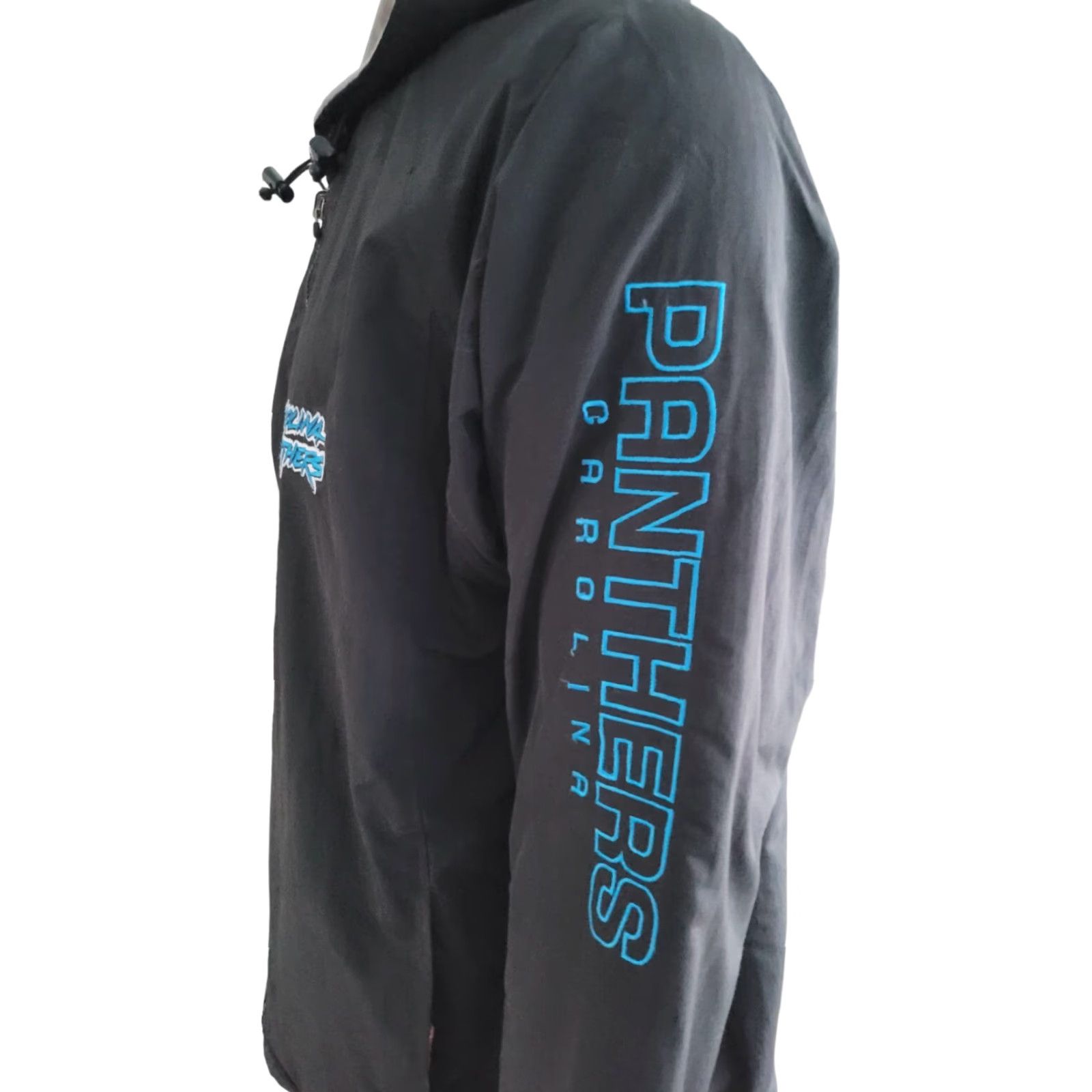 NFL NFL Jacket Reversible L Men Black Sports NFL Panthers Reversible Jacket - L Mens Size US 33 - 2 Thumbnail