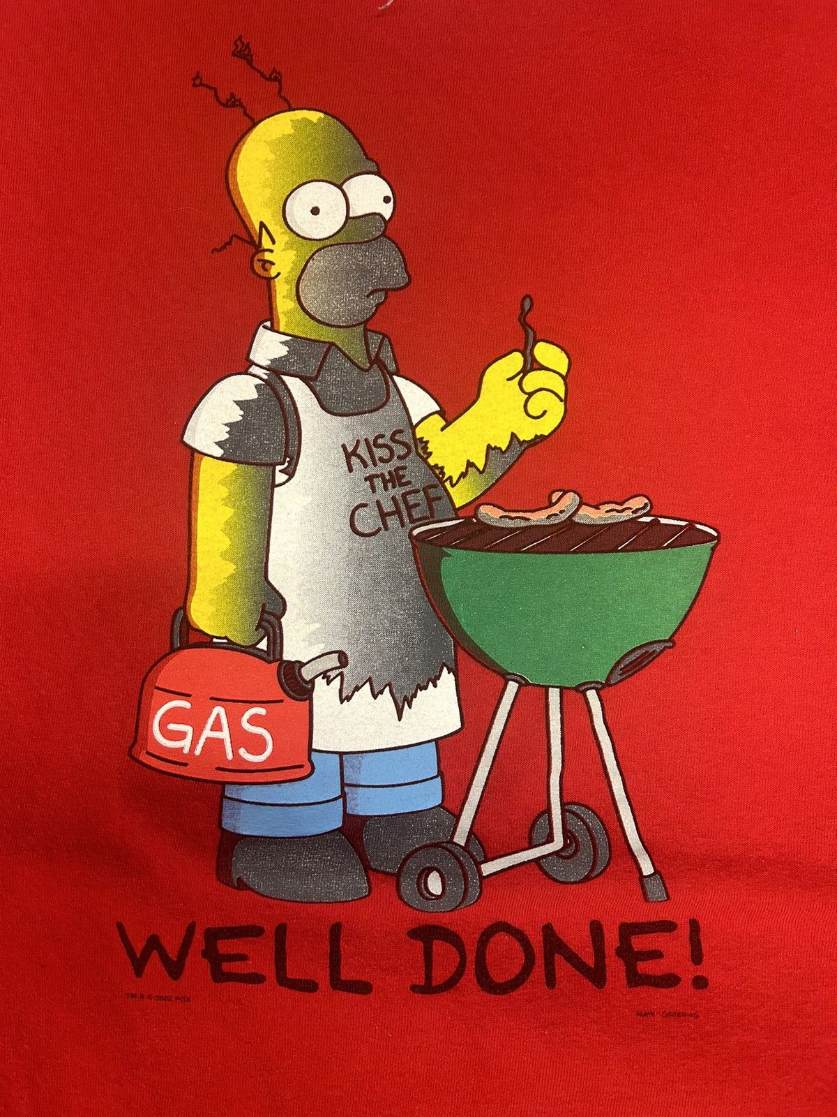 The Simpsons × Vintage Crazy vintage Y2K Essential Red Homer Simpson Graphic Shirt Size US L / EU 52-54 / 3 - 2 Thumbnail