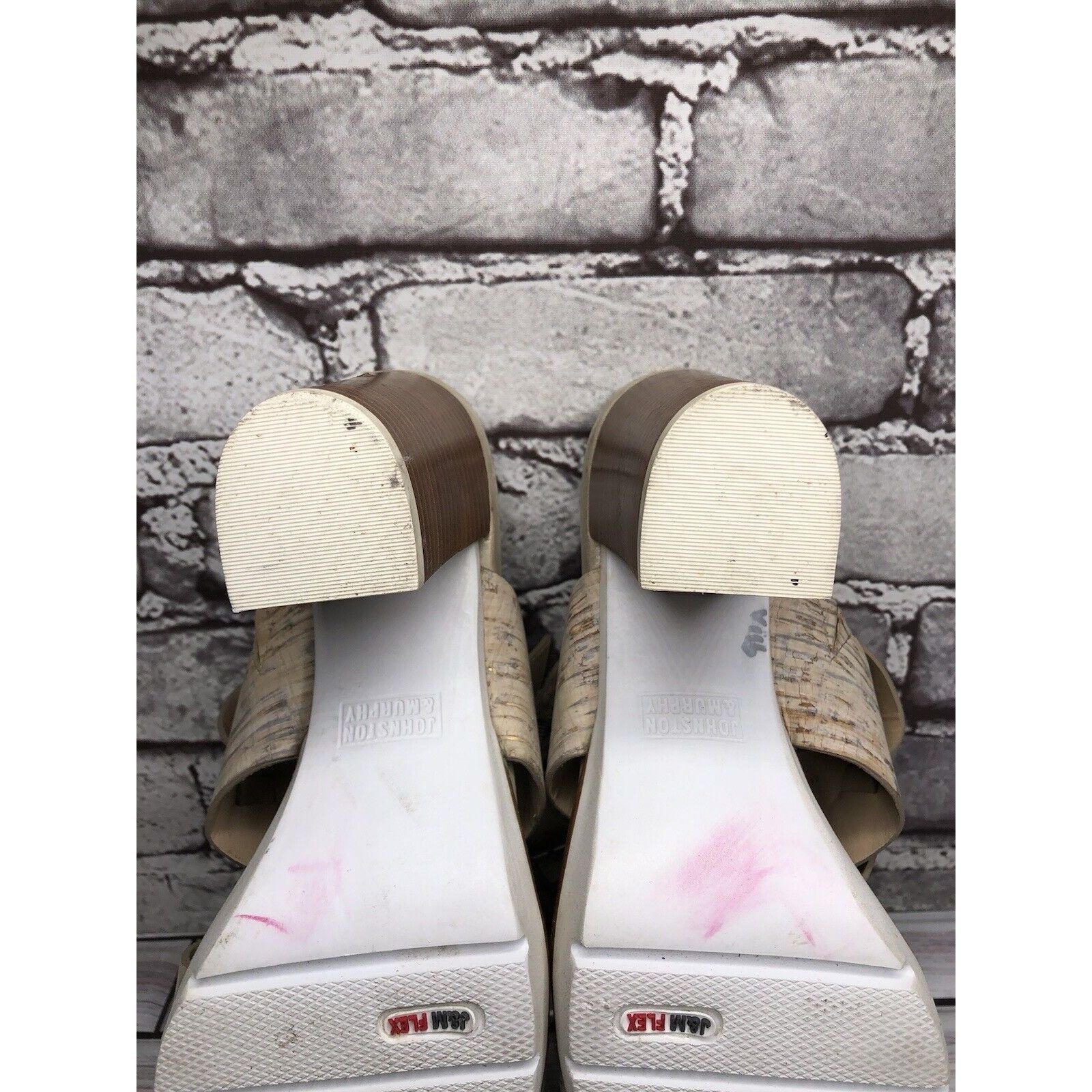 Johnston & Murphy Johnston & Murphy Kayla Taupe Leather Heel Strappy Sandals W Size US 9 / IT 39 - 11 Thumbnail