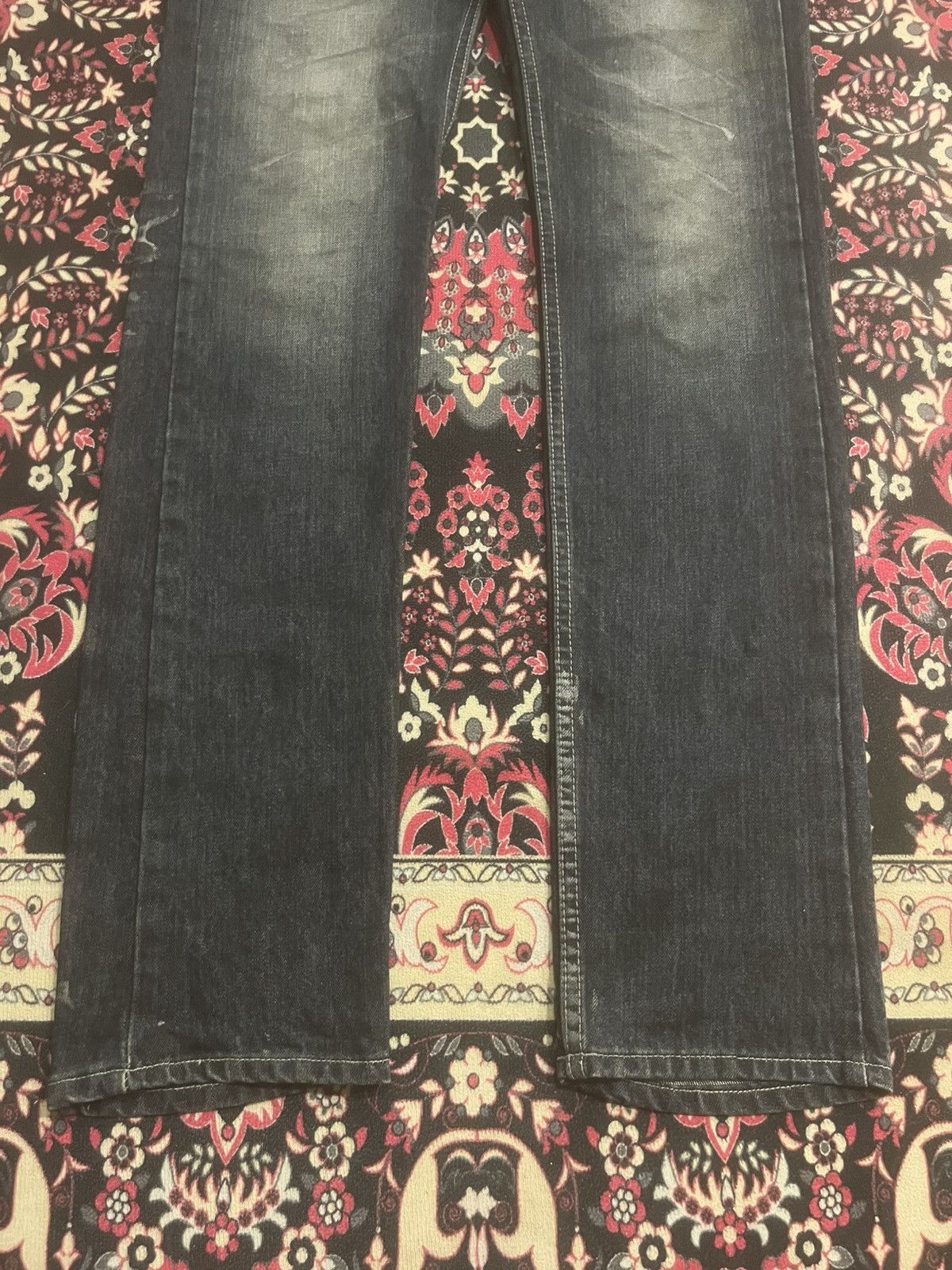 Le Grande Bleu (L.G.B.) Japan Kyohei Dark Washed Studded Pocket Slim Straight Jeans Size US 34 / EU 50 - 8 Thumbnail