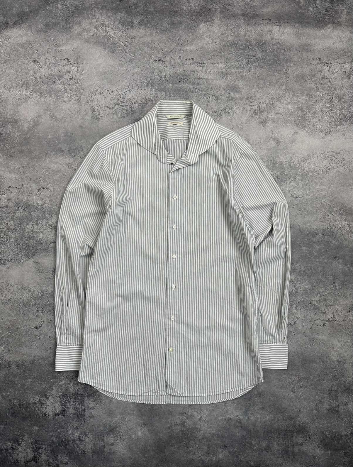 Suitsupply Luxury Suitsupply Shirt Button Up Slim Fit Striped Old Money Size US M / EU 48-50 / 2 - 1 Thumbnail