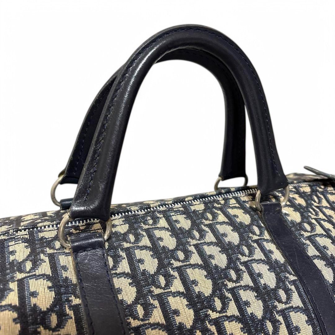 Dior Dior - Trotter Boston Handbag Leather Canvas Monogram Size ONE SIZE - 5 Thumbnail
