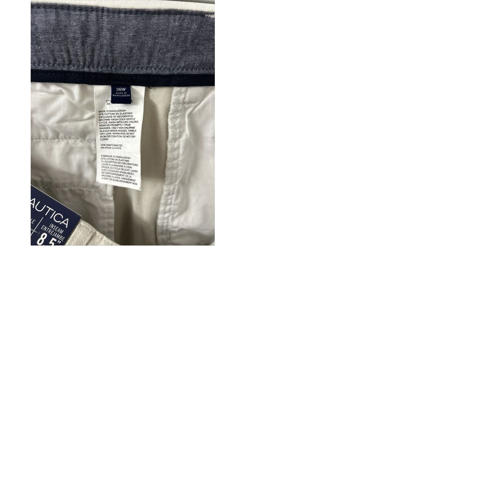 Nautica Nautica Deck Shorts Beige Classic Fit Stretch 38" Regular Inseam 8.5" NWT casual Men Size US 38 / EU 54 - 9 Thumbnail