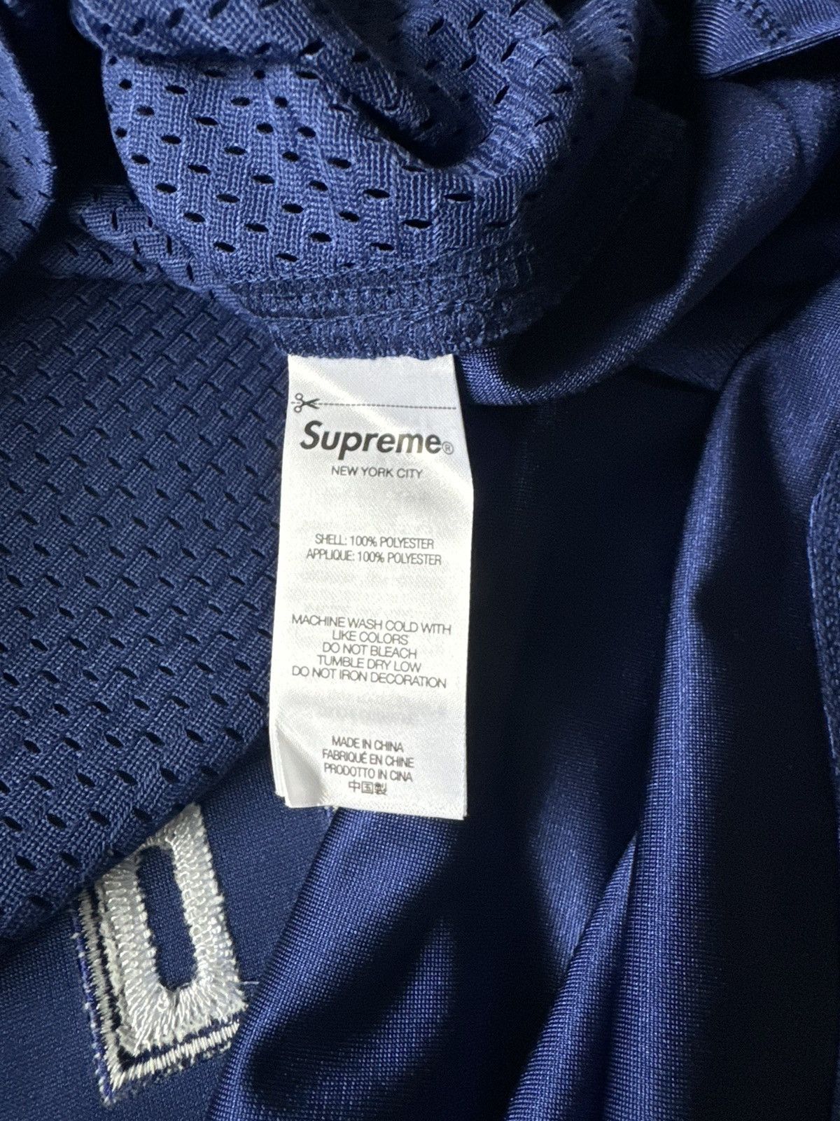 Supreme Supreme Jacquard Rib Football Jersey Navy XL IN HAND Size US XL / EU 56 / 4 - 7 Thumbnail