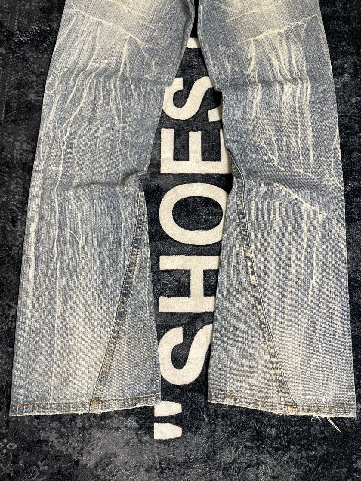 Japanese Brand Signal Point Twisted Leg Thunder Washed Denim Size US 30 / EU 46 - 9 Thumbnail