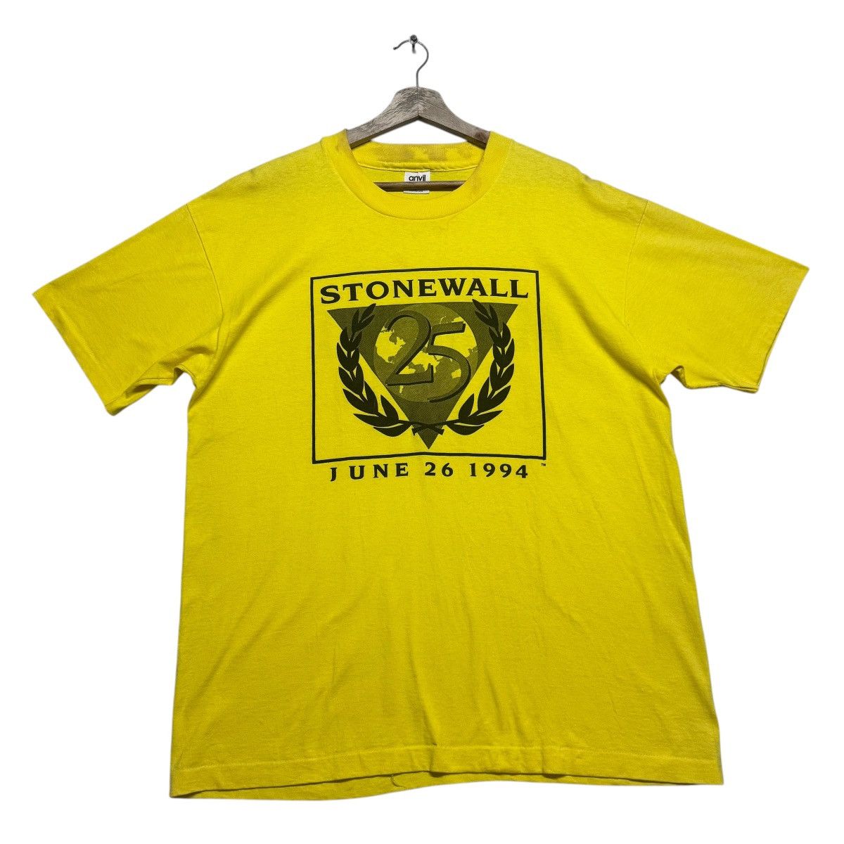 Anvil × Vintage 1994 Stonewall Marshall Tee Shirt Size US XL / EU 56 / 4 - 1 Thumbnail