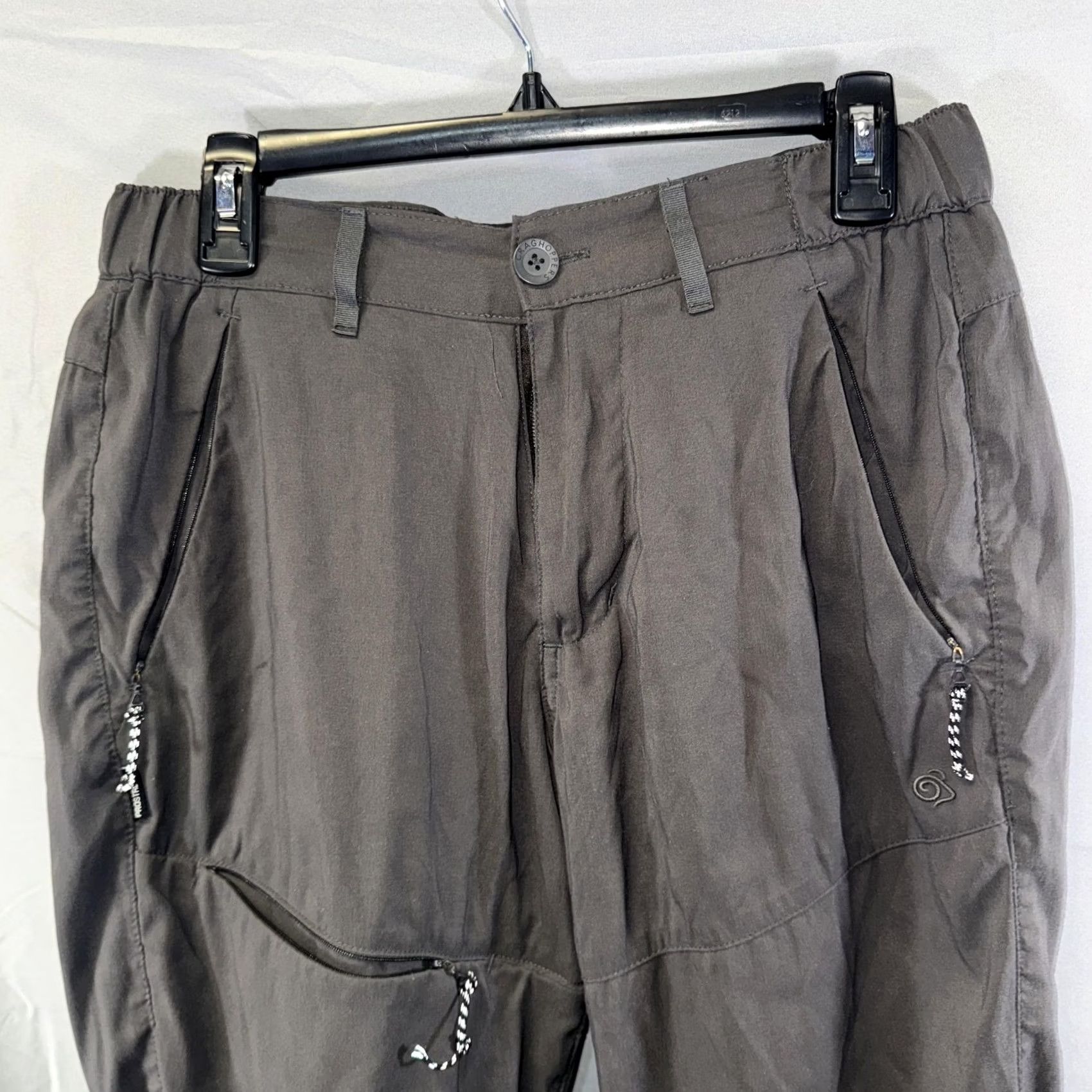 Vintage Craghoppers Pants Mens 30 Gray Hiking Zip Pocket Pockets Elastic Waist Travel Outdoor / Mindfully Made Size US 30 / EU 46 - 4 Thumbnail