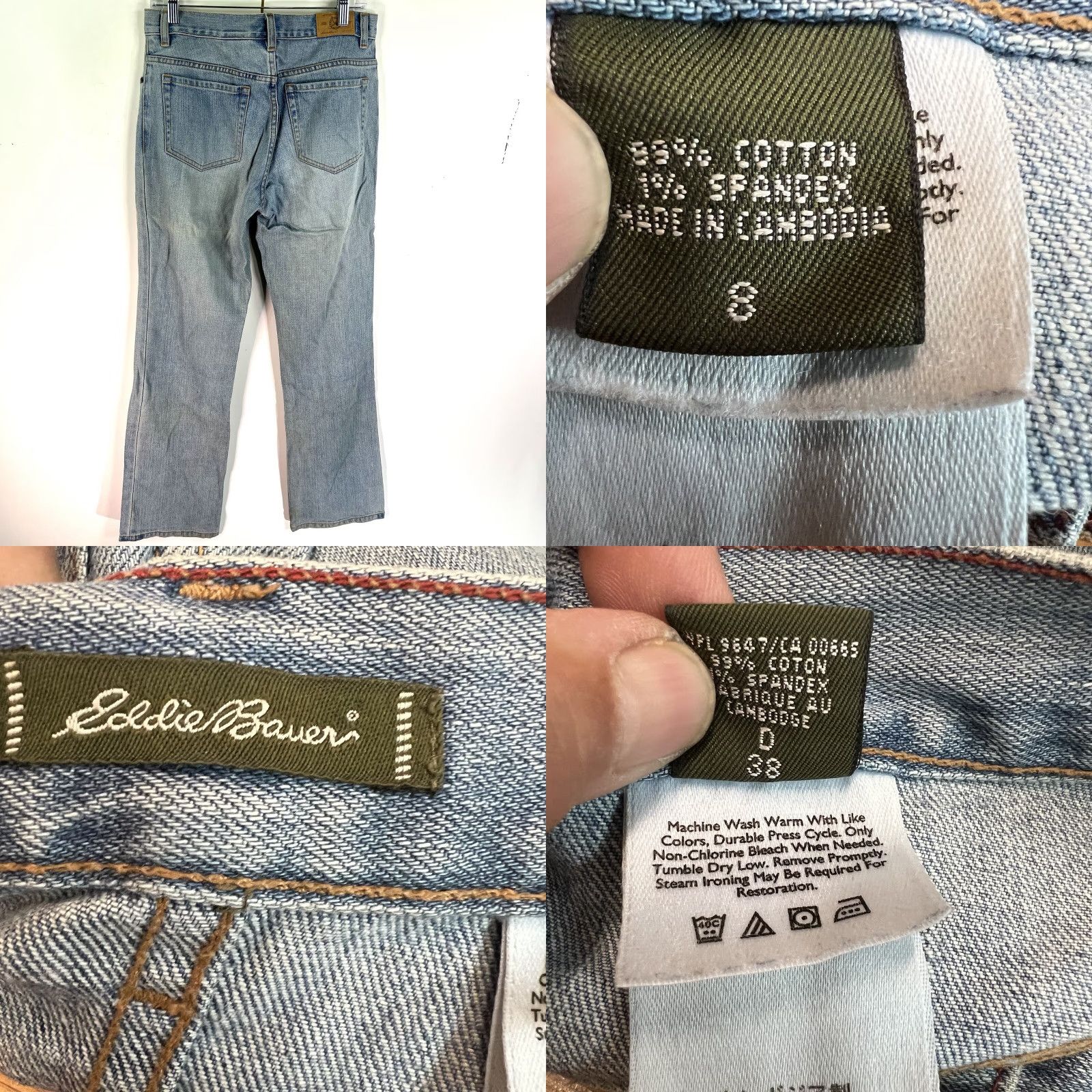Eddie Bauer VINTAGE Eddie Bauer Reg Fit Straight Leg Denim Jeans Women's Size 8 Blue 30X33 Stretch Size 30" / US 8 / IT 44 - 8 Thumbnail